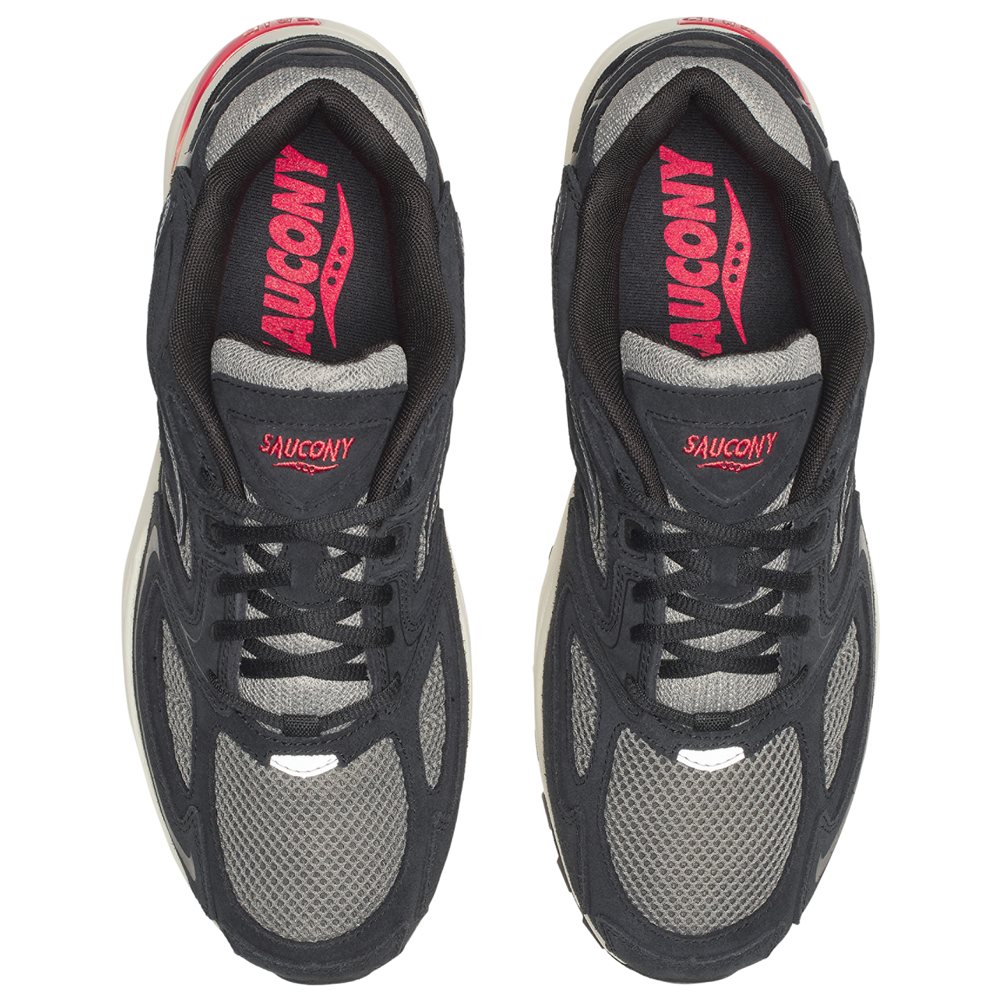 Saucony Grid Jazz 9 - Men's - Black/Grey/Red