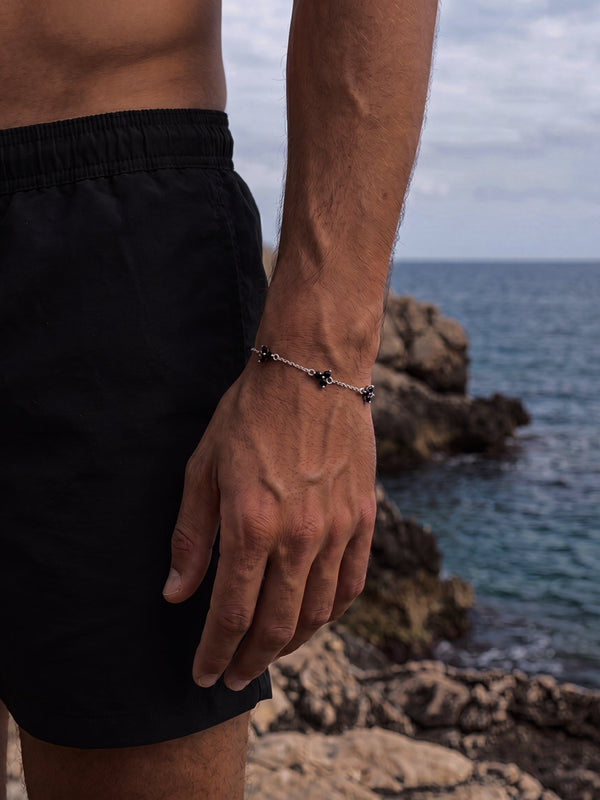 CLOVER BRACELET SET | Silver