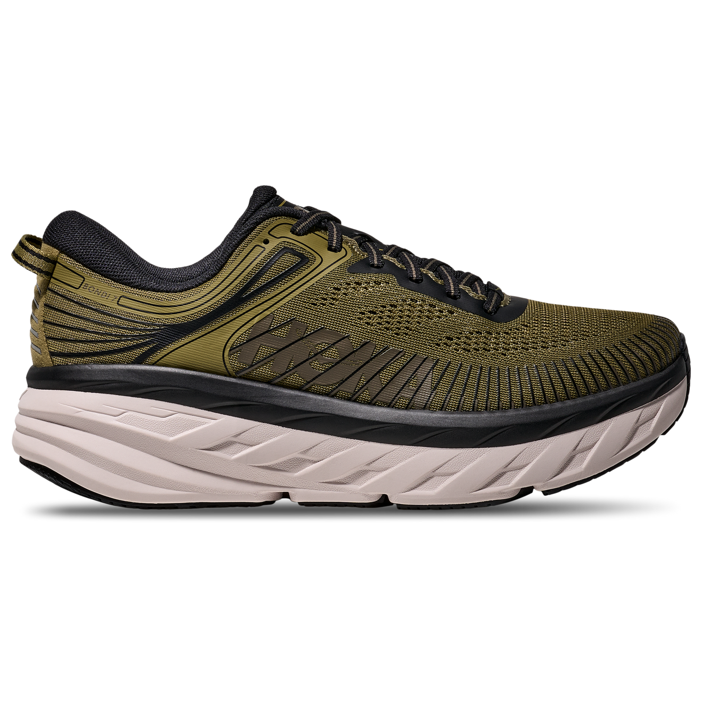 HOKA Bondi 7 - Men's - Black/Brown