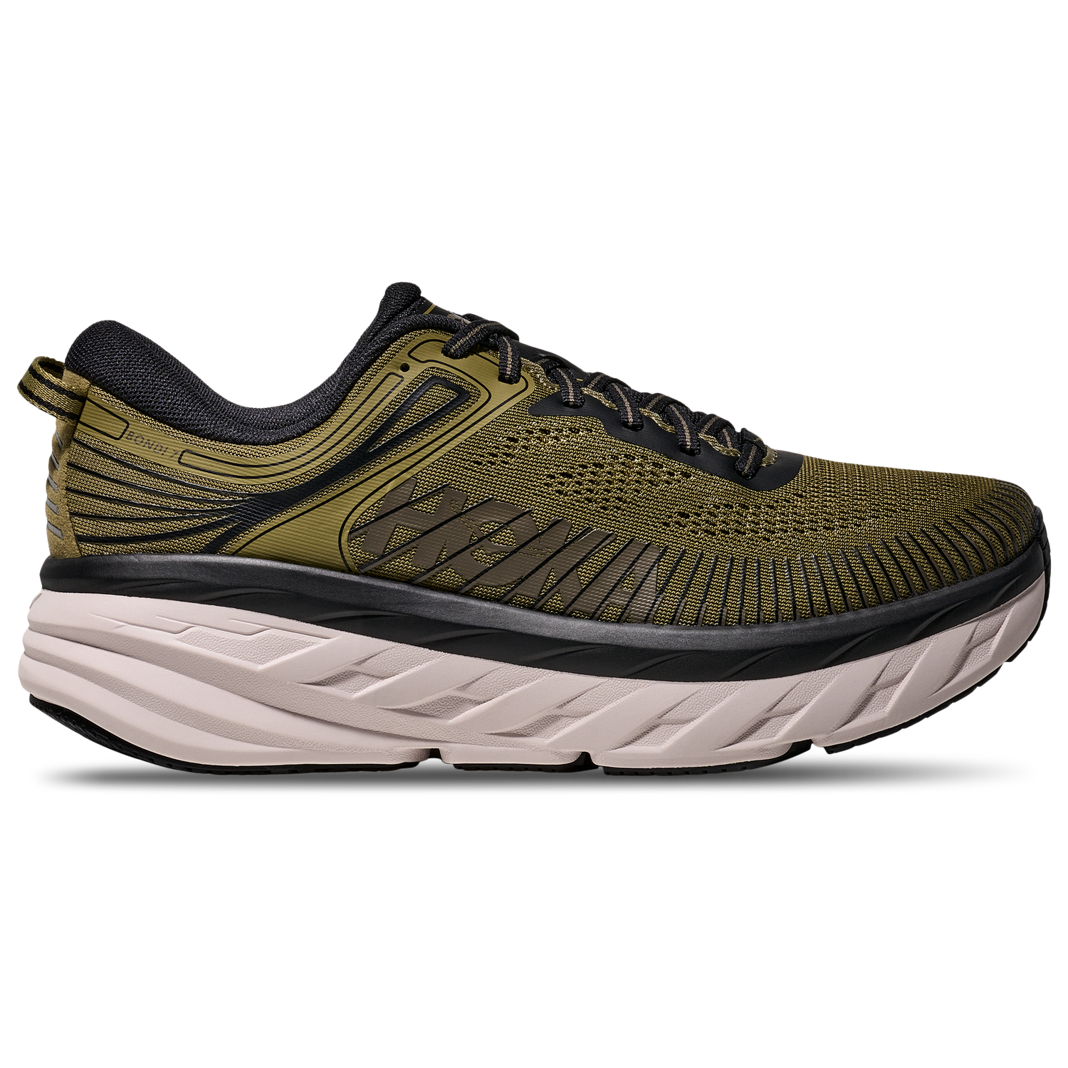 HOKA Bondi 7 - Men's - Black/Brown