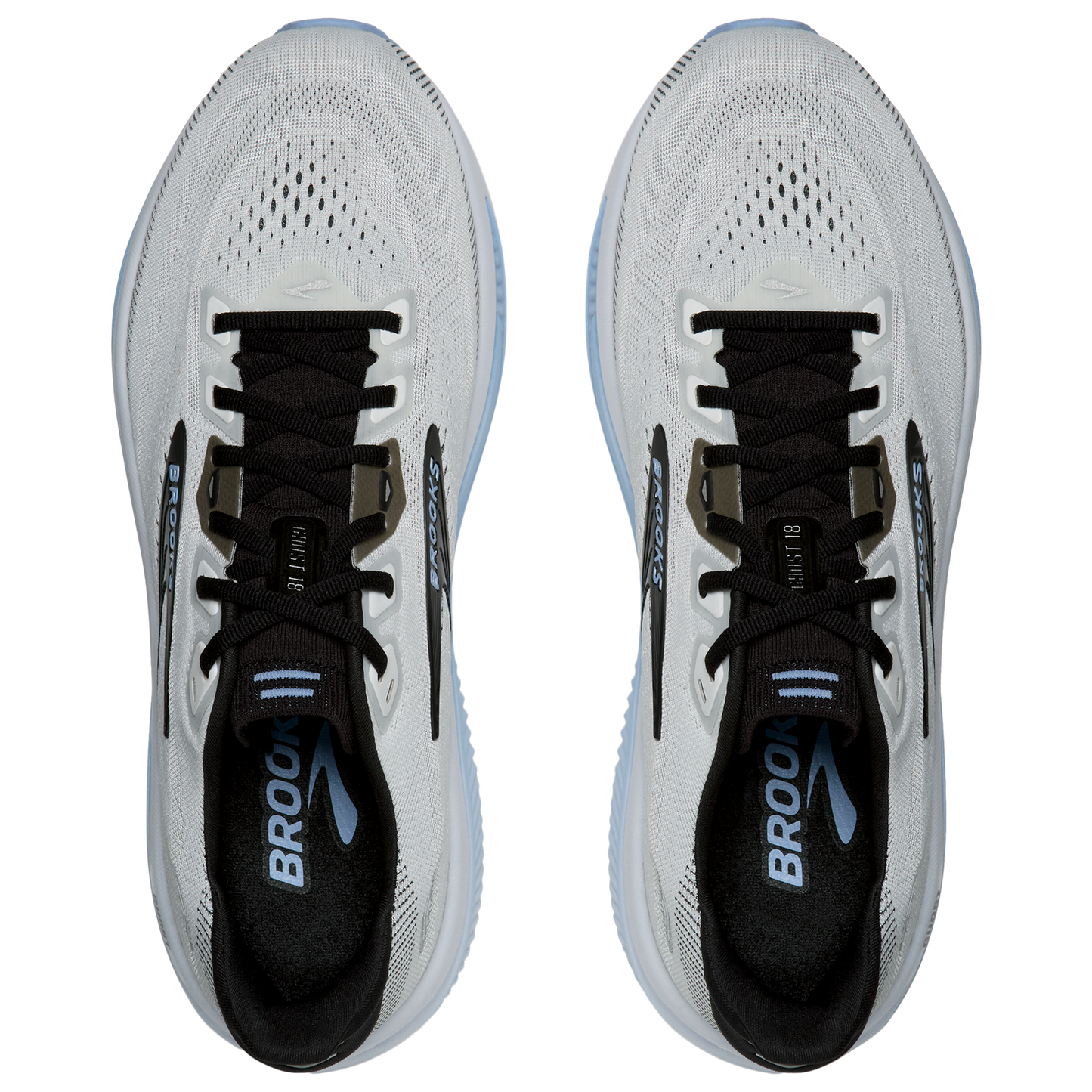 Brooks Ghost 18 - Men's - White/Black/Blue