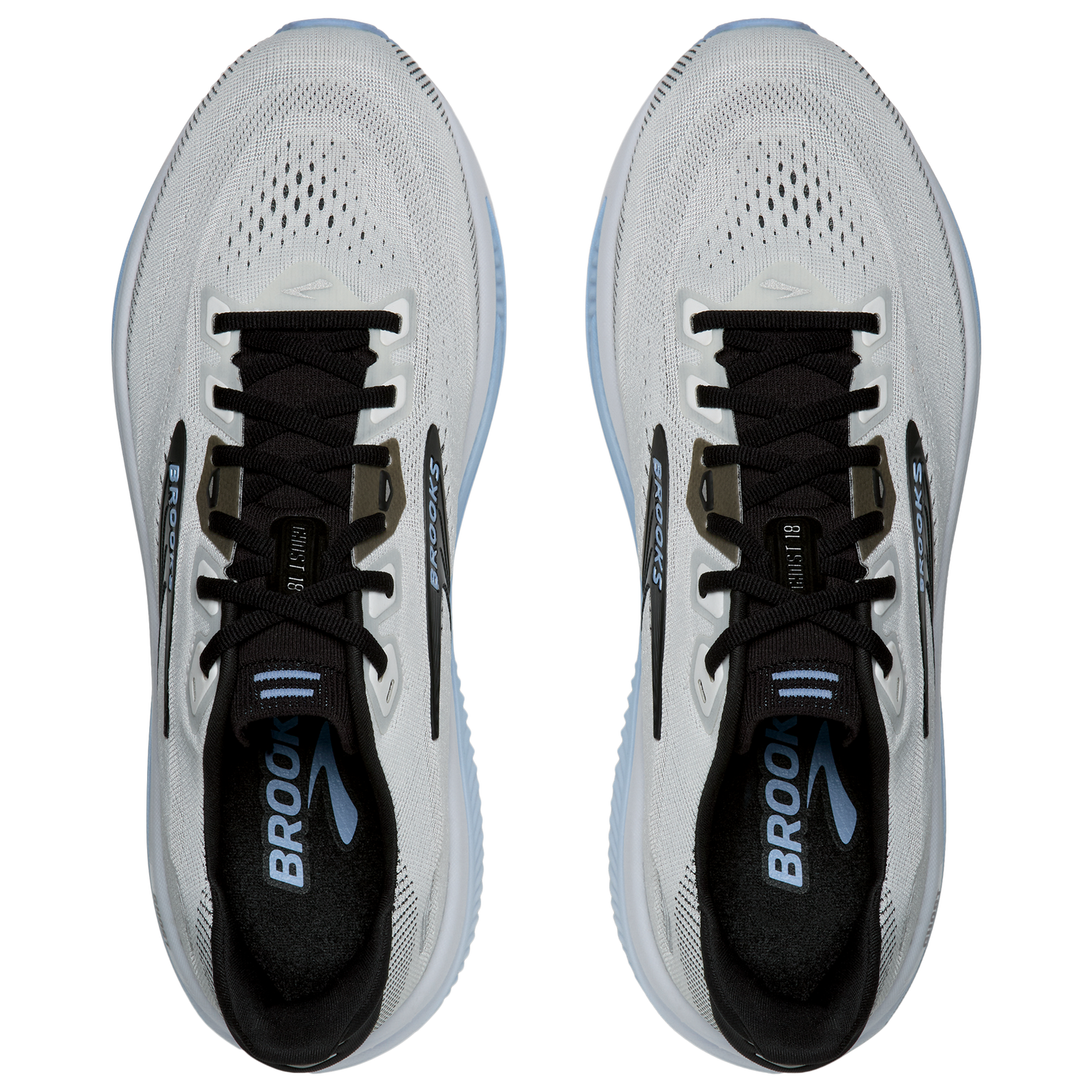 Brooks Ghost 18 - Men's - White/Black/Blue
