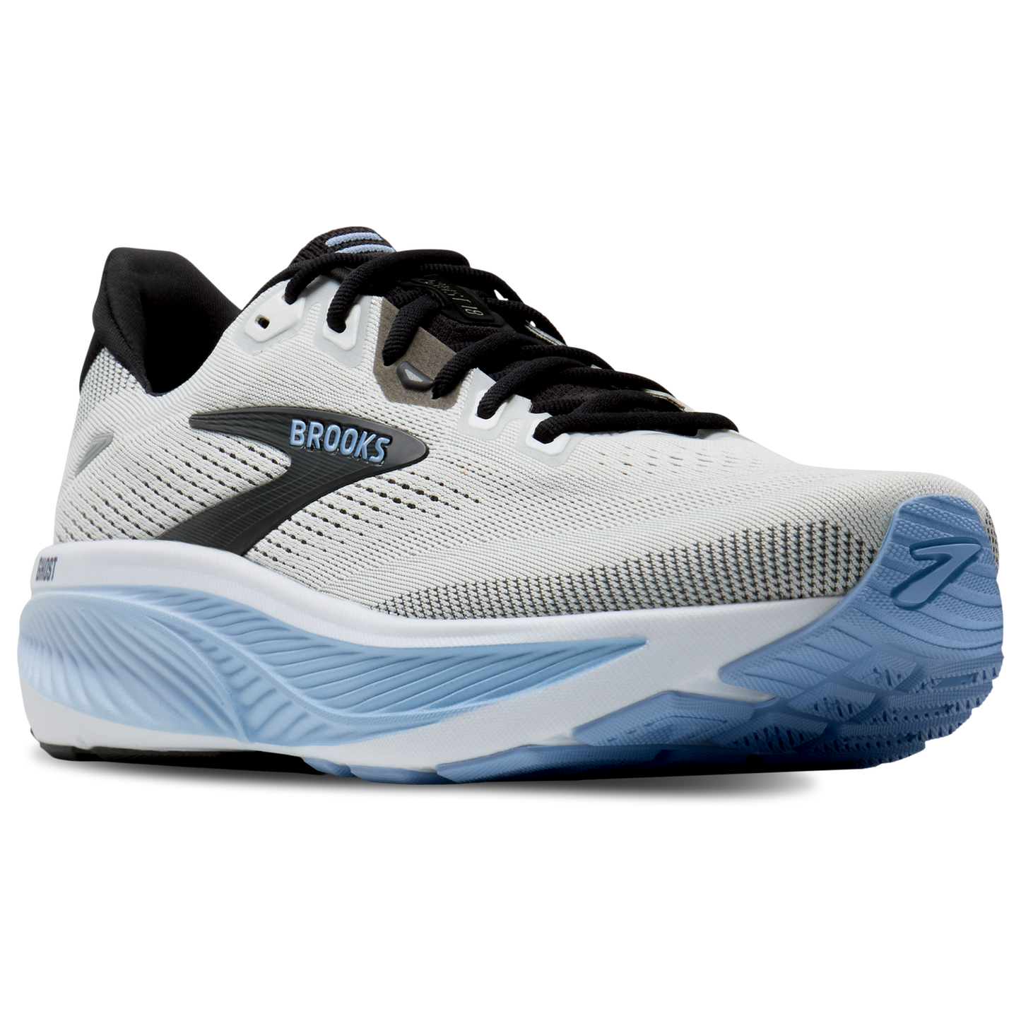 Brooks Ghost 18 - Men's - White/Black/Blue