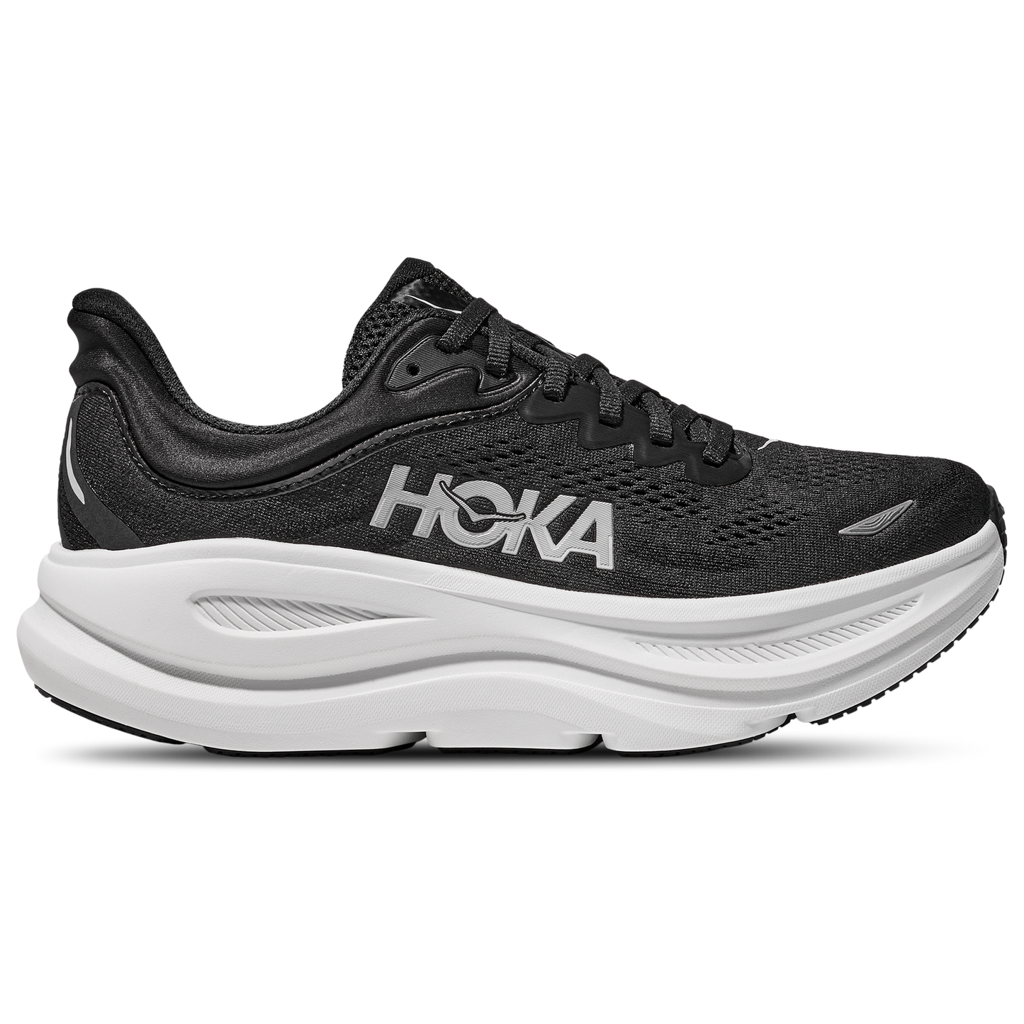 HOKA Bondi 9 - Men's - Black/White