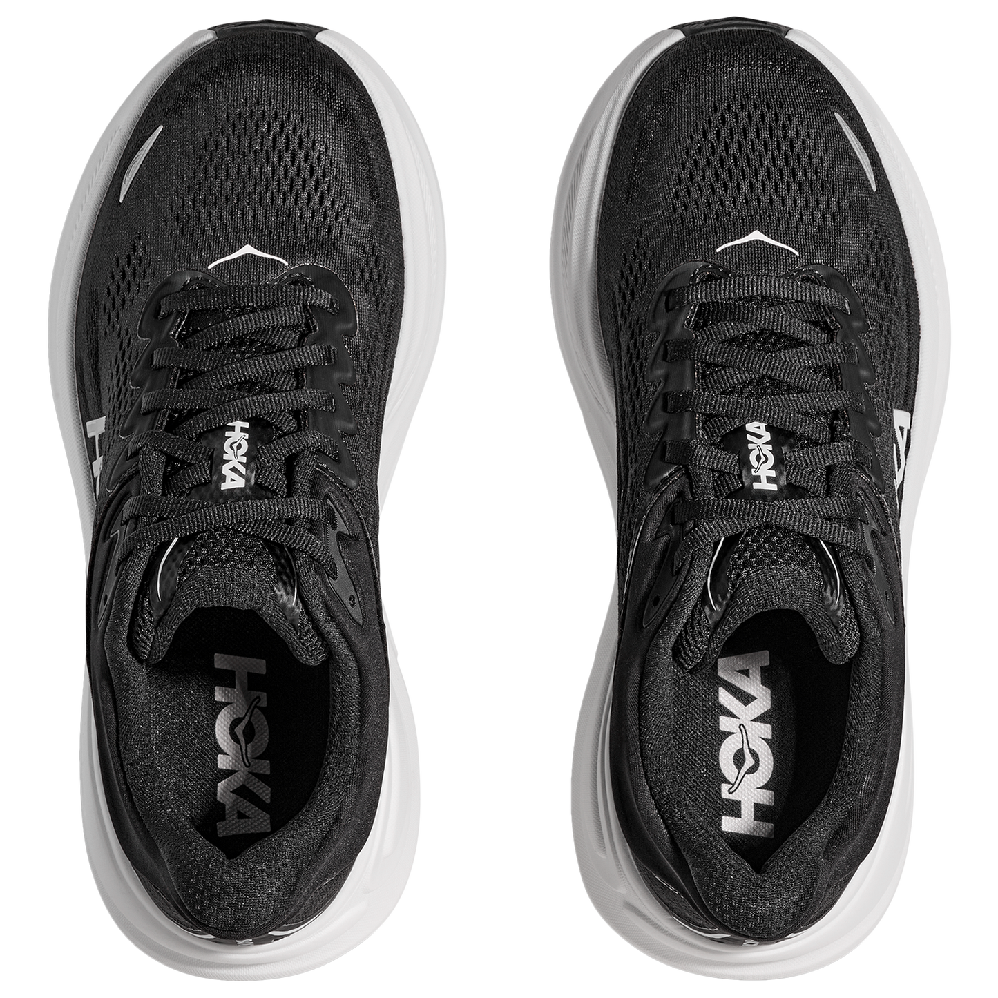 HOKA Bondi 9 - Men's - Black/White