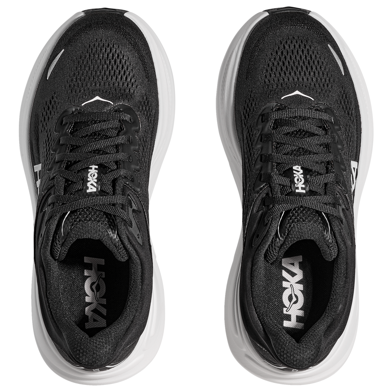 HOKA Bondi 9 - Men's - Black/White