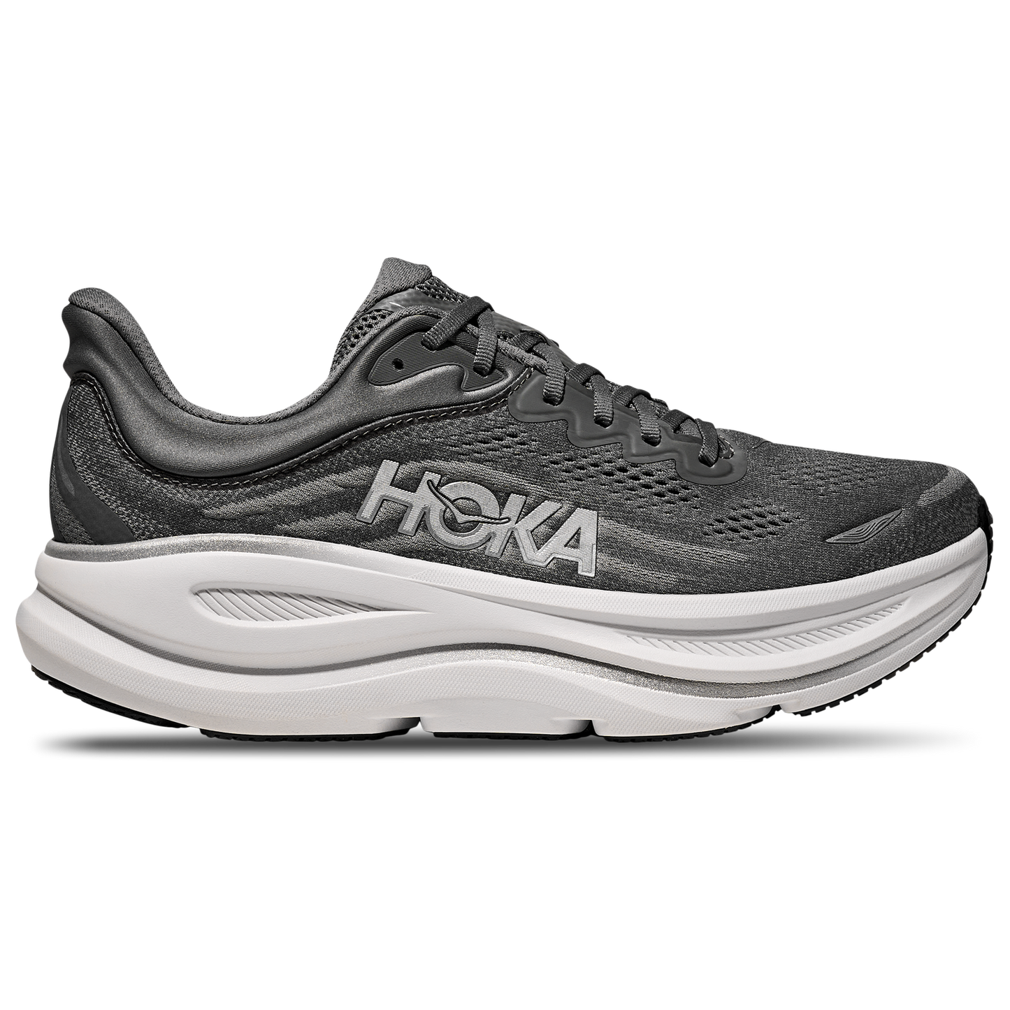 HOKA Bondi 9 - Men's - Silver/Grey