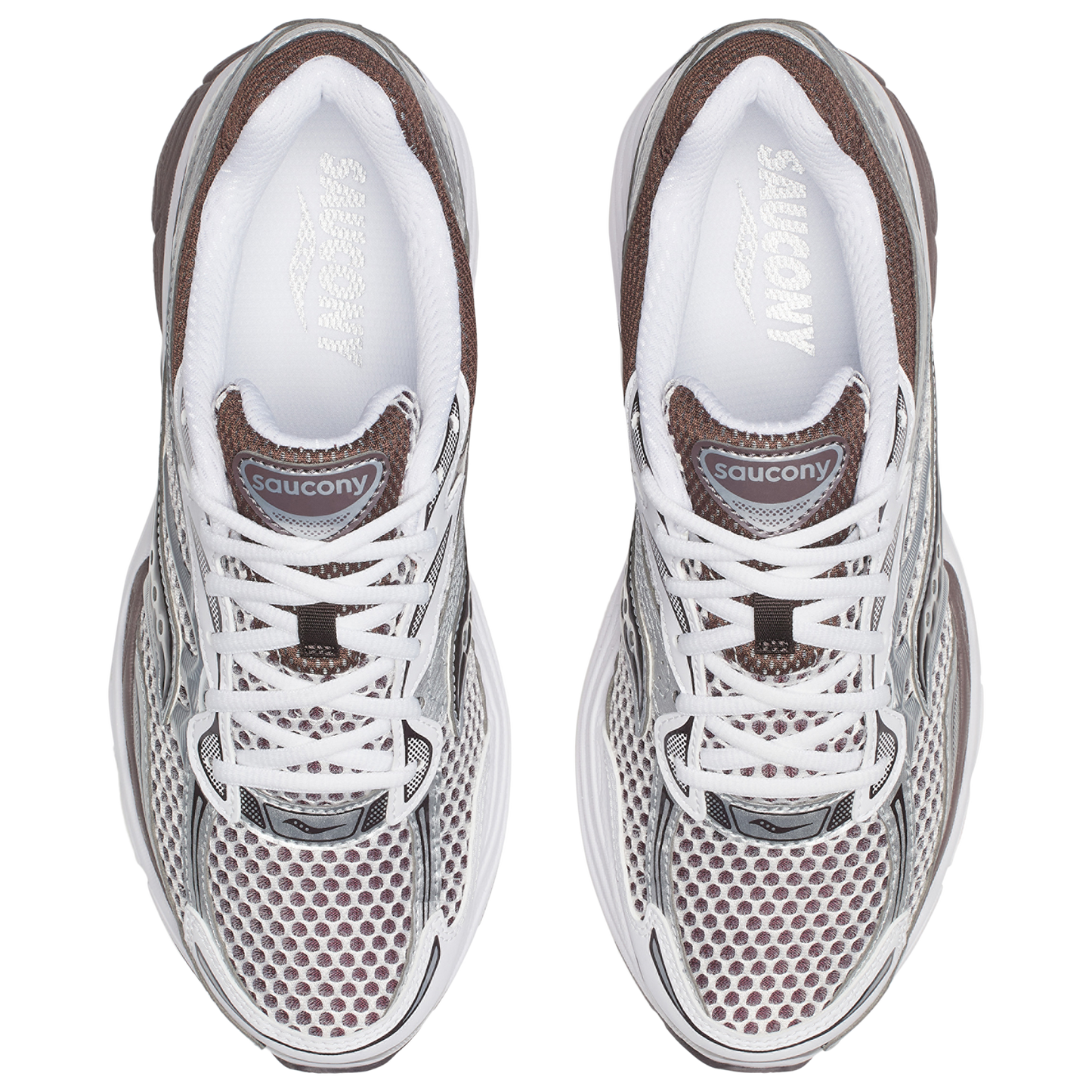 Saucony Progrid Omni 9 - Men's - White/Brown