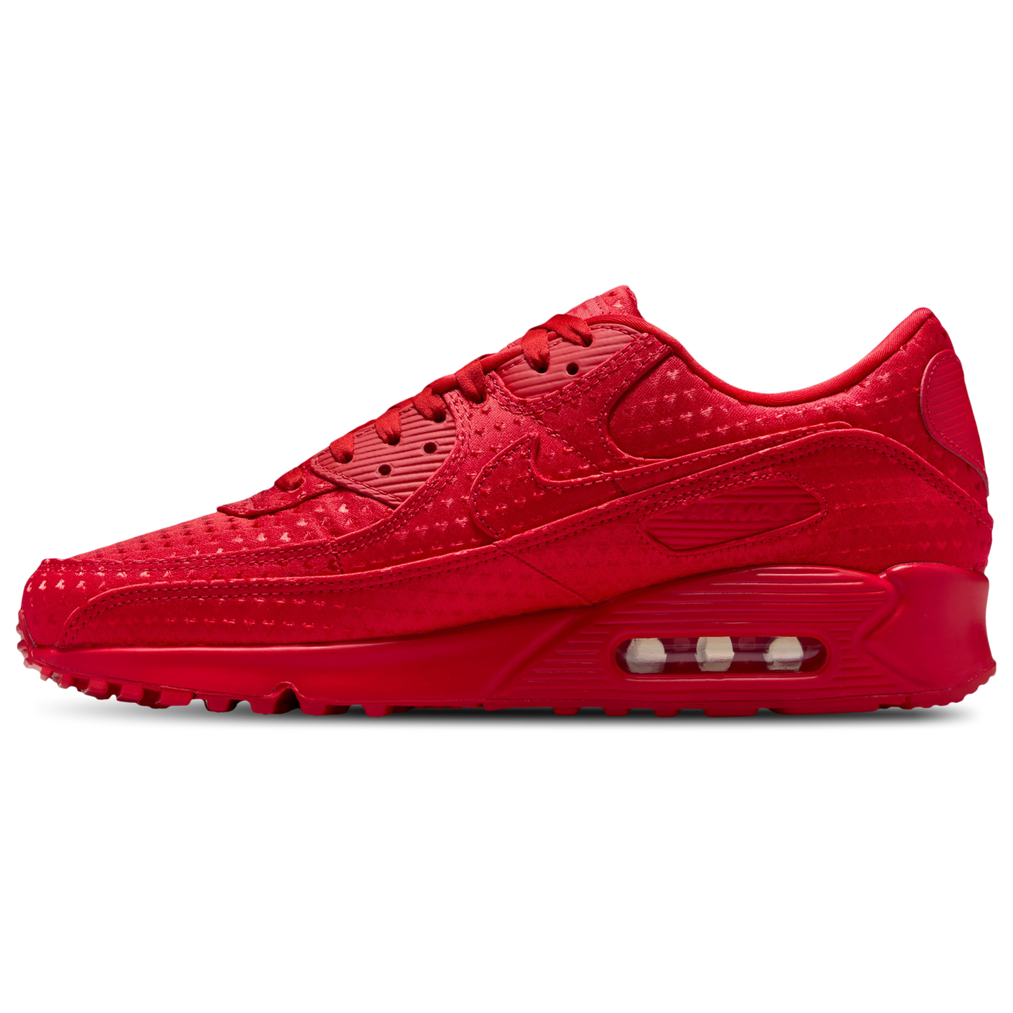 Nike Air Max 90 Premium - Men's - University Red/Black