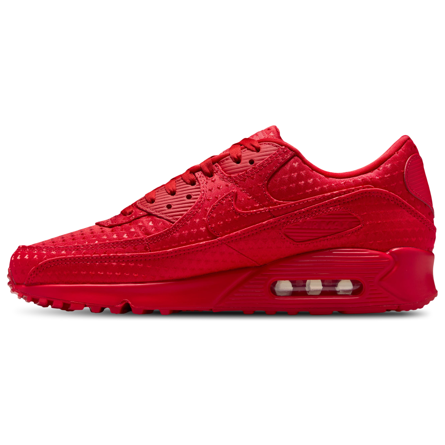Nike Air Max 90 Premium - Men's - University Red/Black