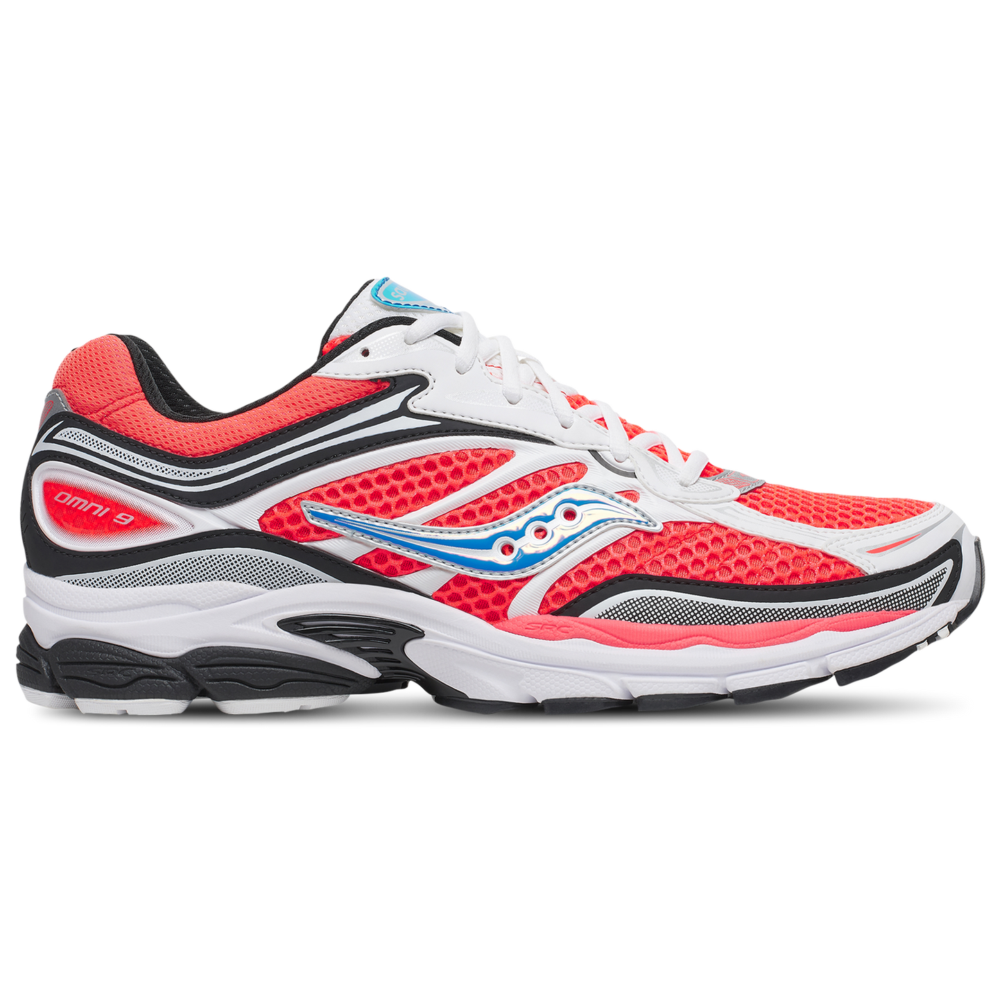 Saucony Progrid Omni 9 - Men's - White/Black/Viz Red