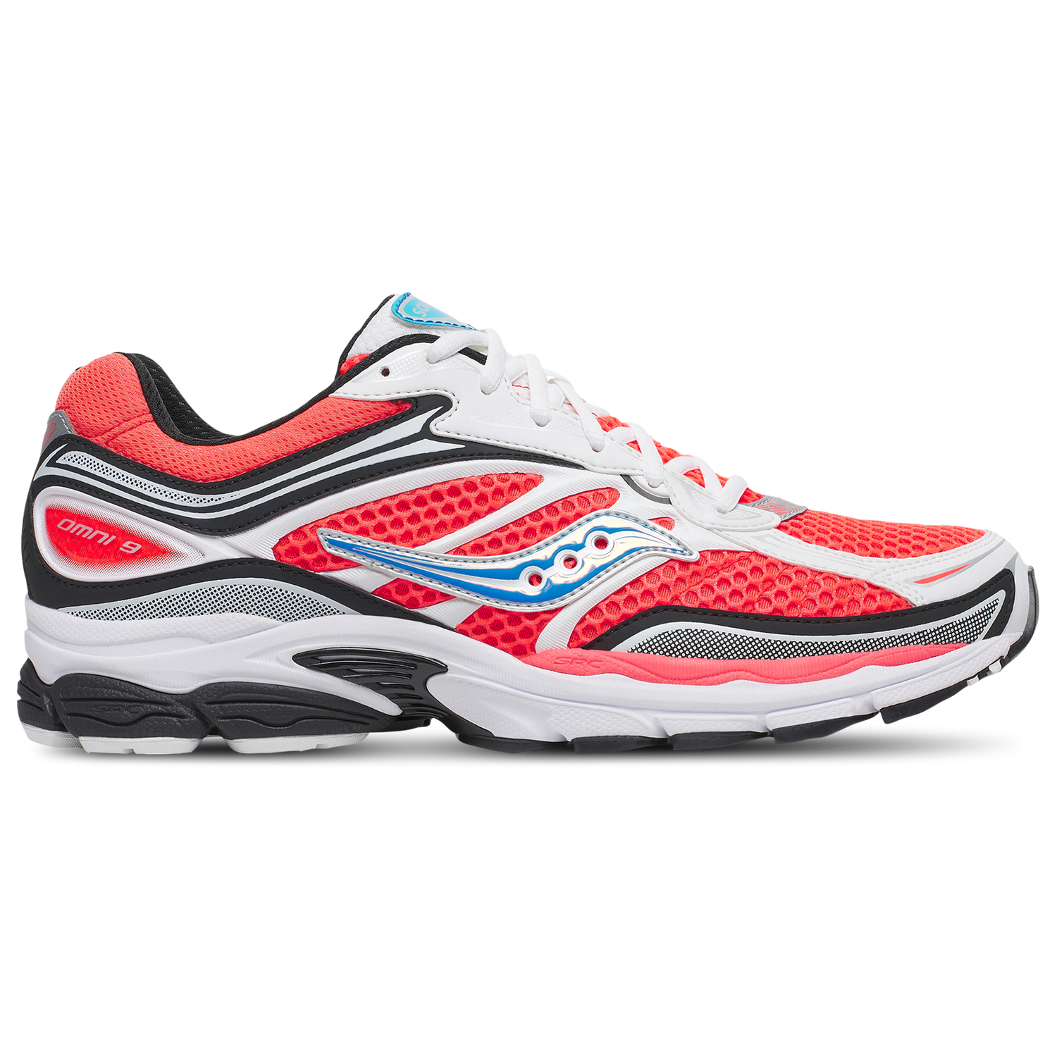 Saucony Progrid Omni 9 - Men's - White/Black/Viz Red