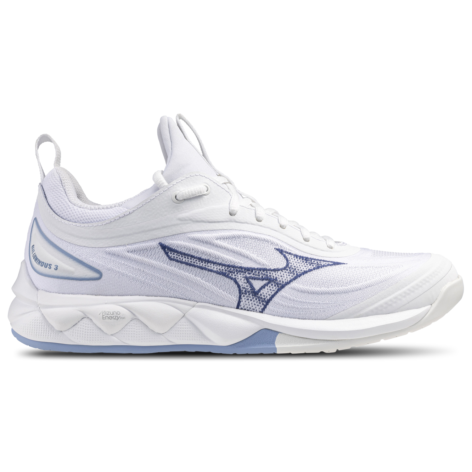 Mizuno Wave Luminous - Women's - White/Bell Weather Blue