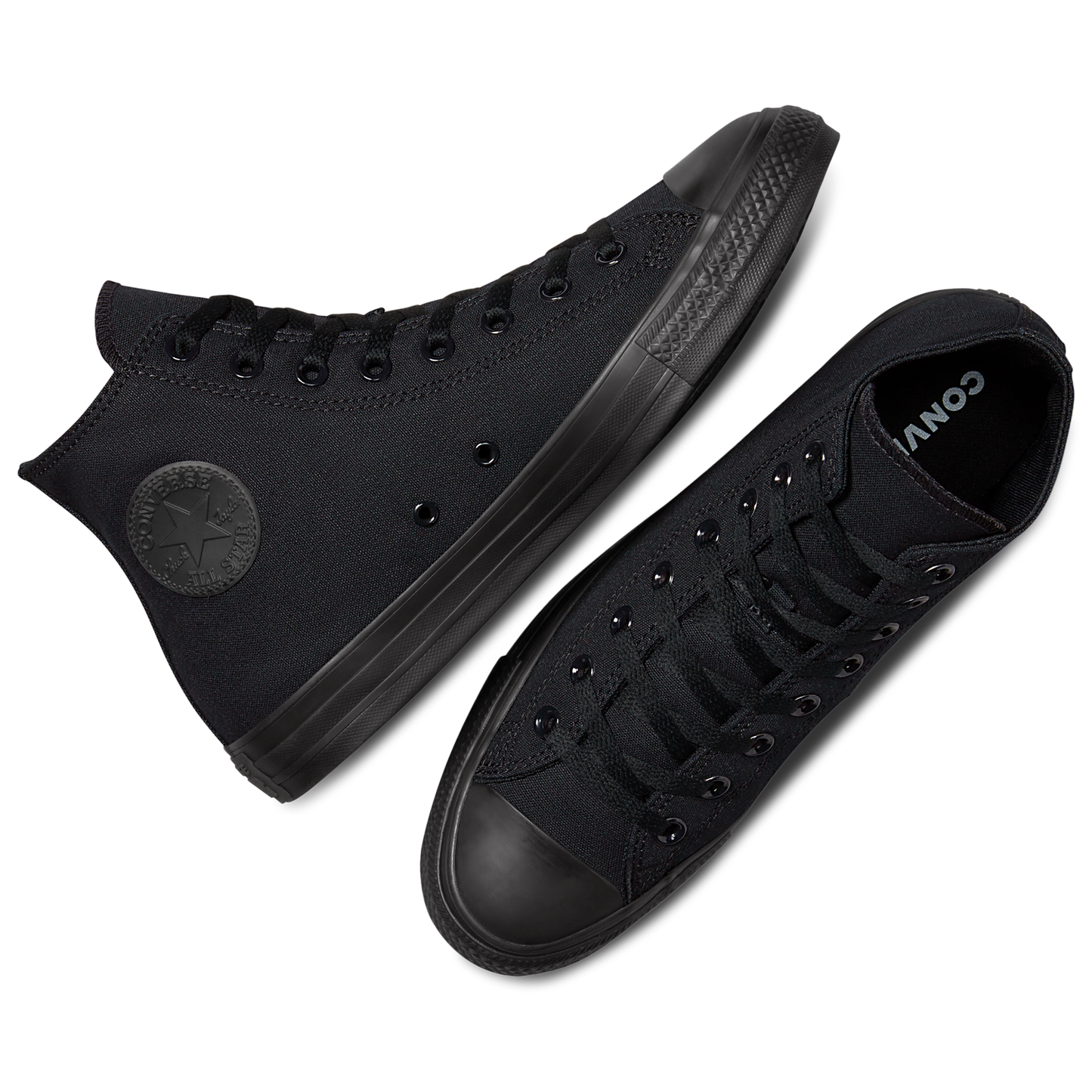 Converse All Star High Top - Men's - Black Monochrome/Black