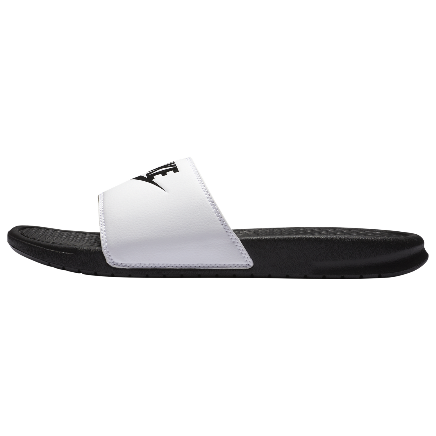 Nike Benassi JDI Slides - Men's - White/Black