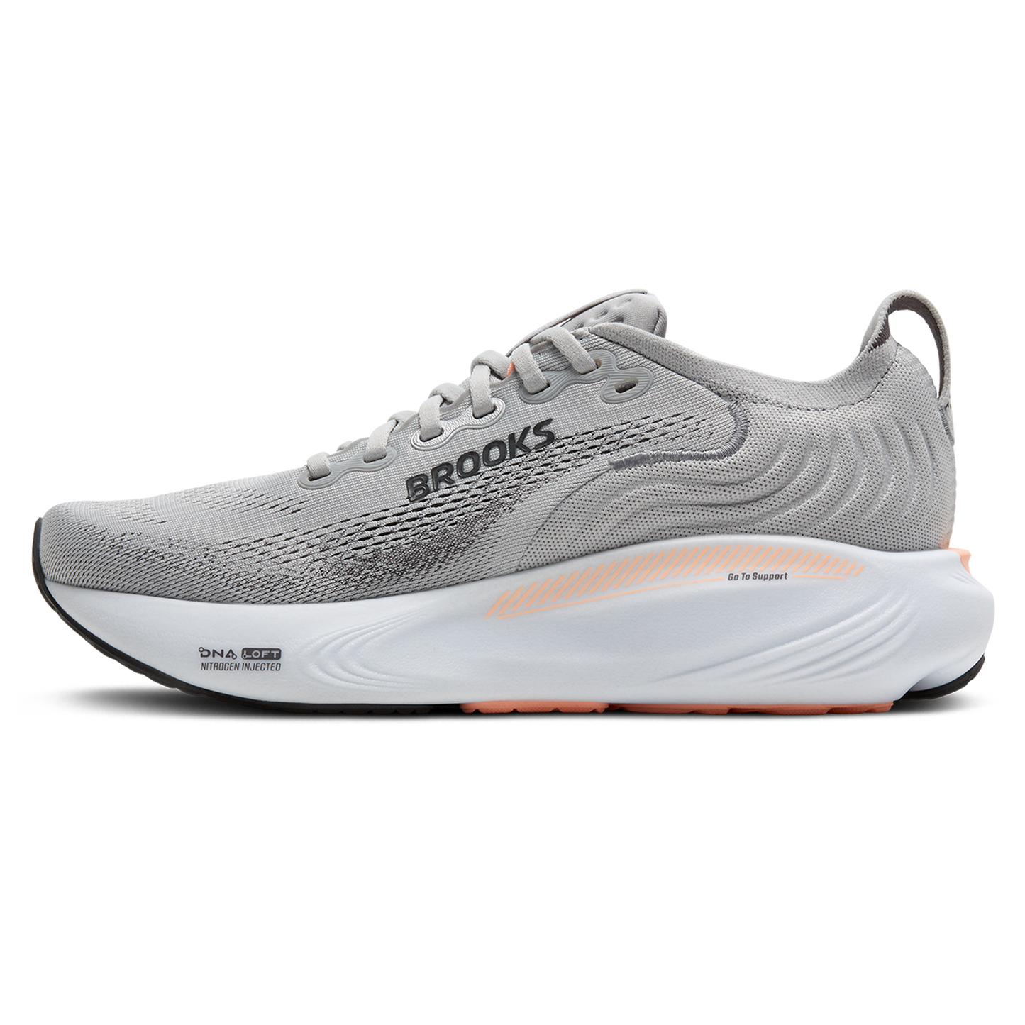Brooks Adrenaline GTS 25 - Women's - Grey/Blackened Pearl/Coral