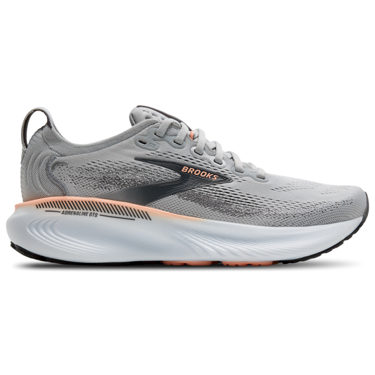 Brooks Adrenaline GTS 25 Wide - Women's - Grey/Blackened Pearl/Coral
