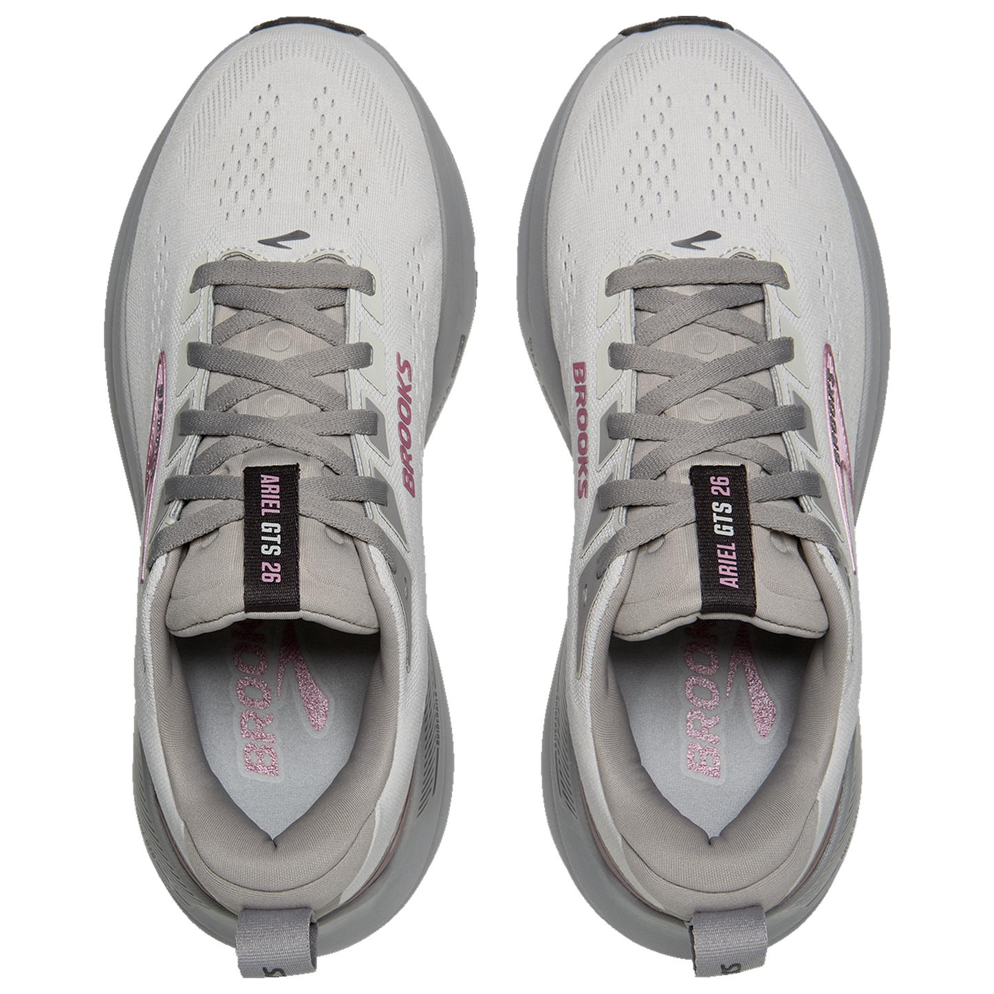 Brooks Ariel GTS 26 - Women's - Oyster Mushroom/Alloy/Pink