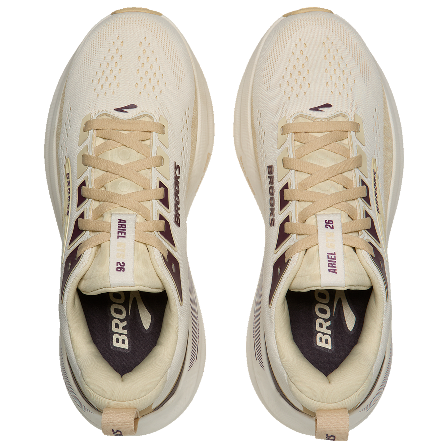 Brooks Ariel GTS 26 - Women's - Coconut/Potent Purple/Sand