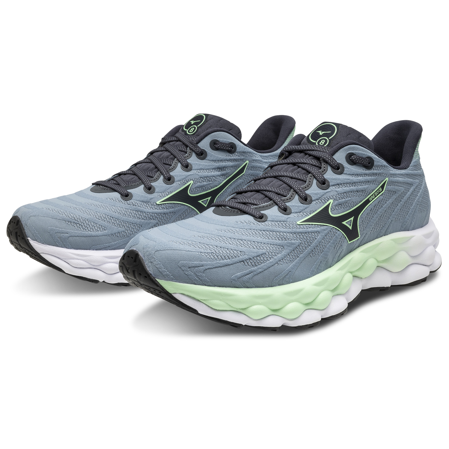 Mizuno Wave Sky 8 - Men's - Citadel/Vintage Indigo