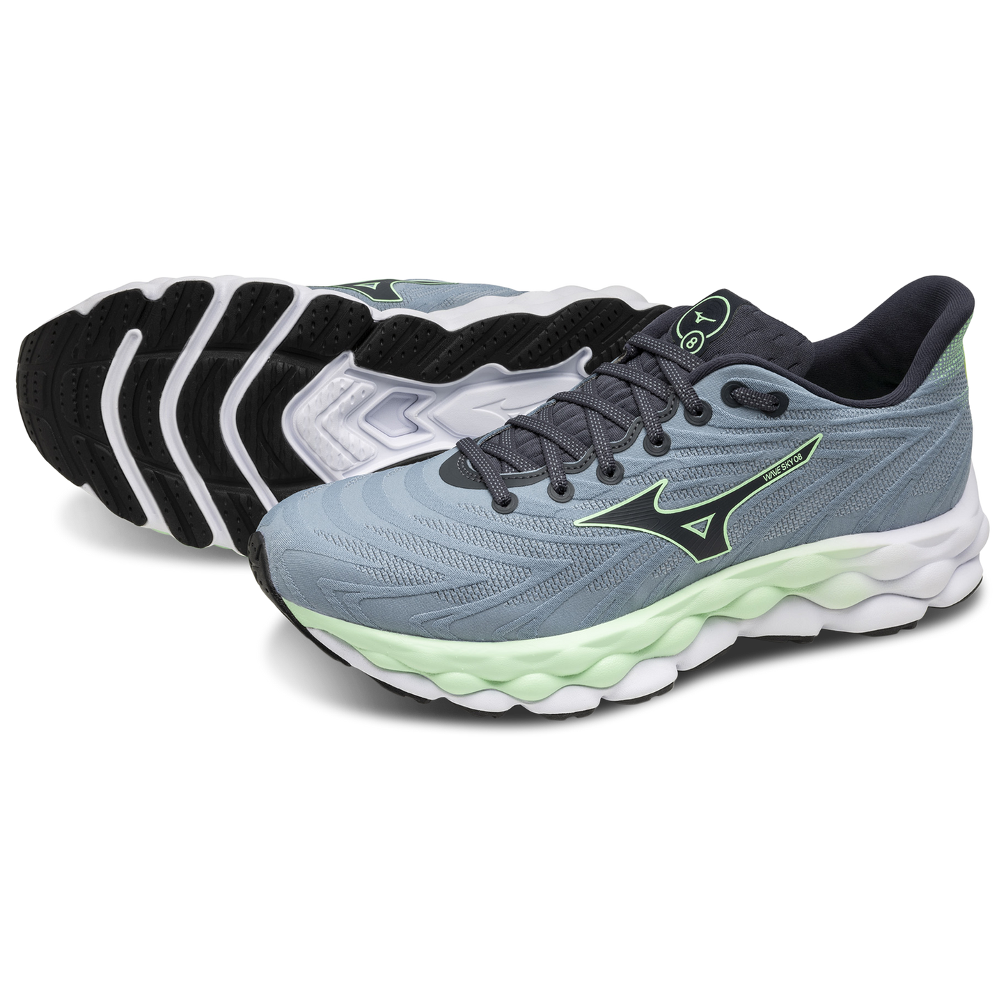 Mizuno Wave Sky 8 - Men's - Citadel/Vintage Indigo