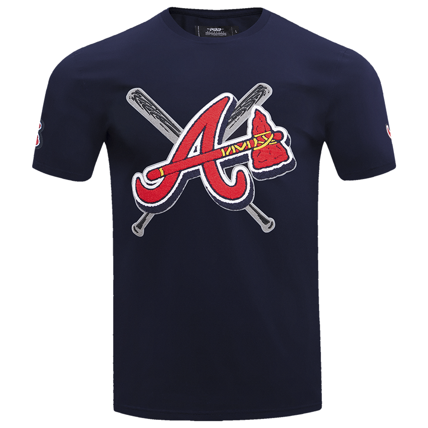 Pro Standard Braves Mash Up T-Shirt - Men's - Midnight Navy