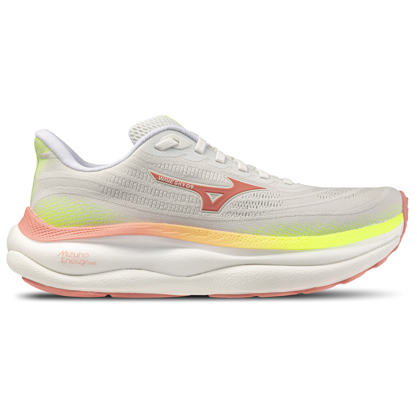 Mizuno Wave Sky 9 Wide - Women's - White/Orange