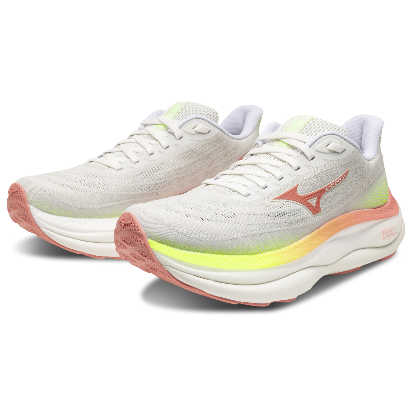 Mizuno Wave Sky 9 Wide - Women's - White/Orange