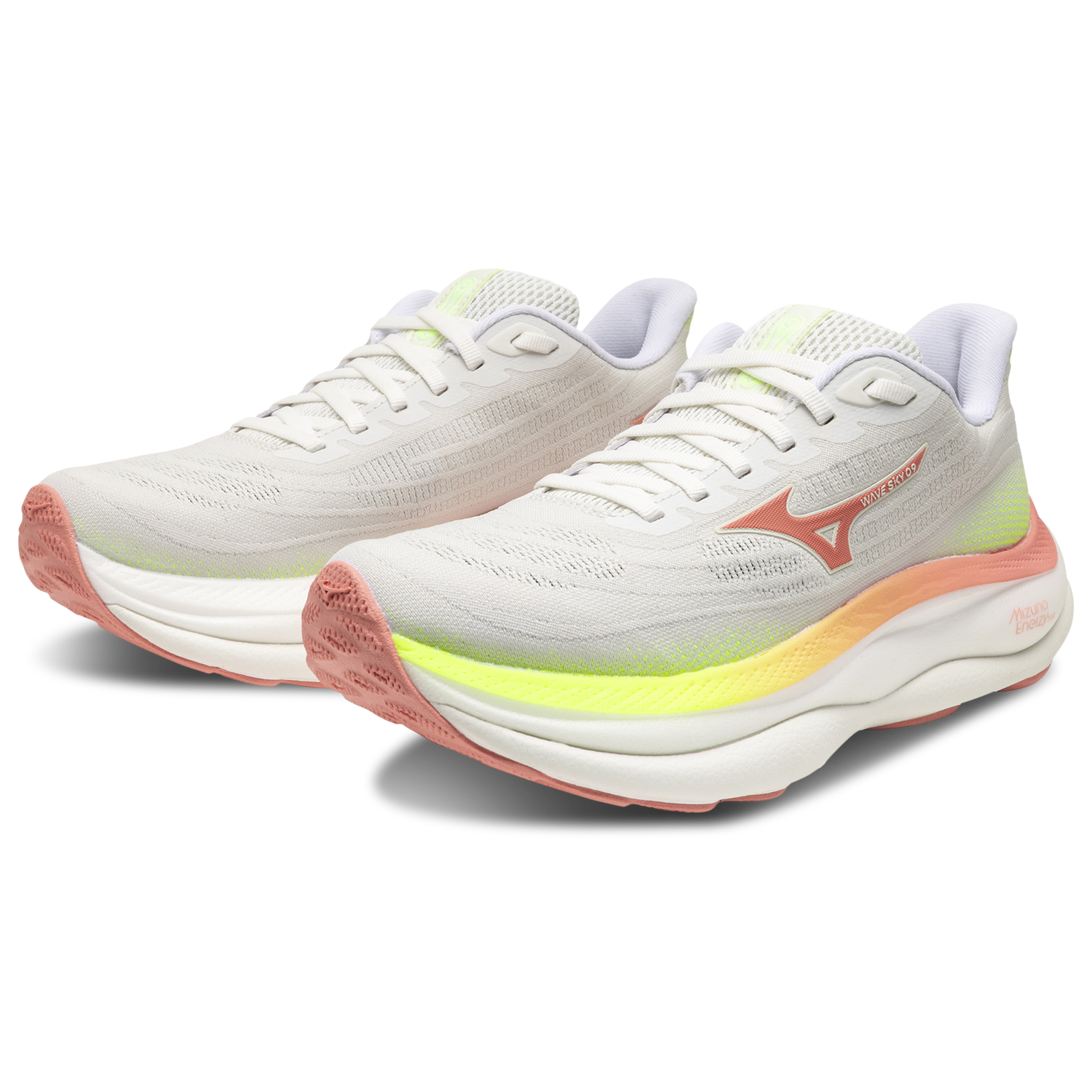Mizuno Wave Sky 9 Wide - Women's - White/Orange