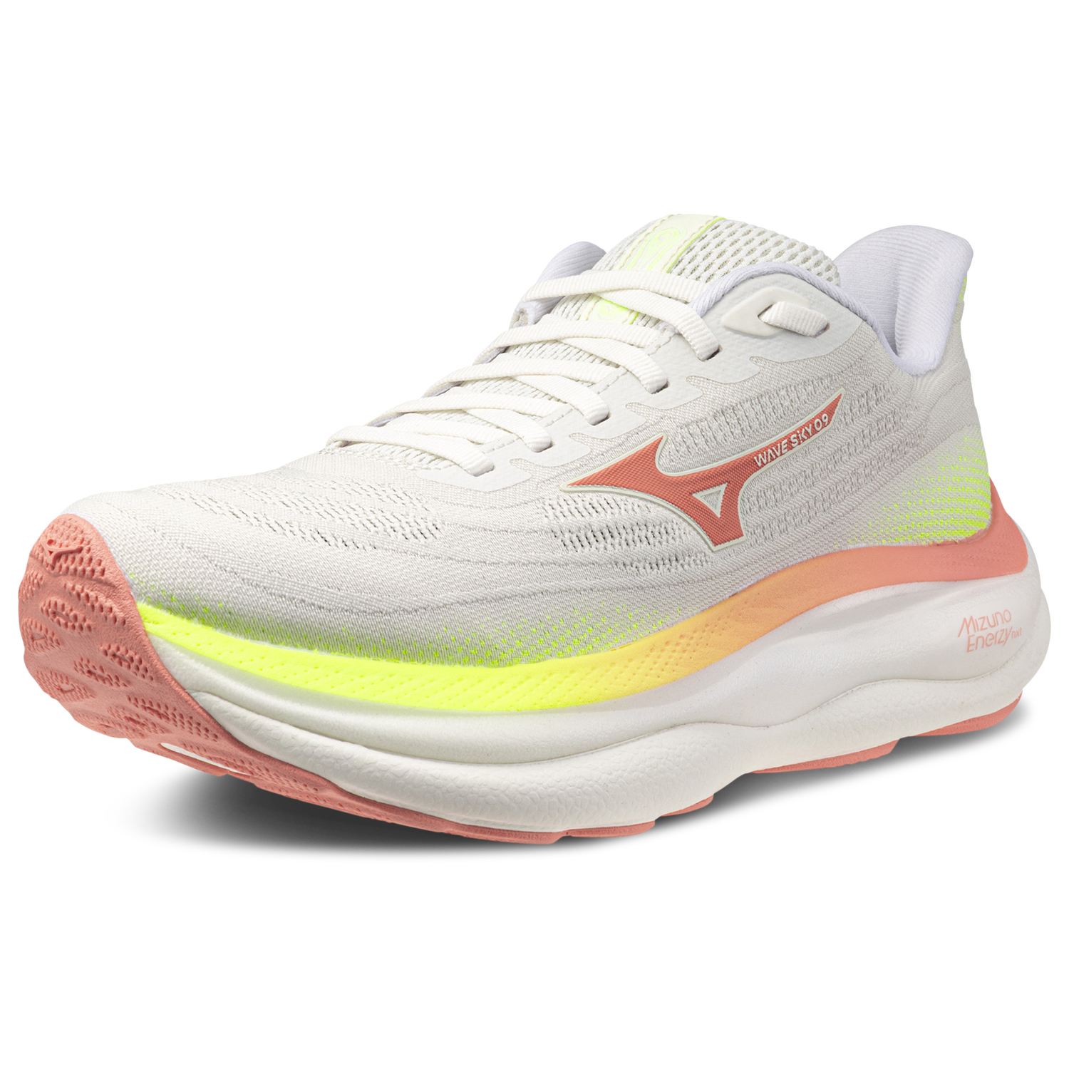 Mizuno Wave Sky 9 Wide - Women's - White/Orange