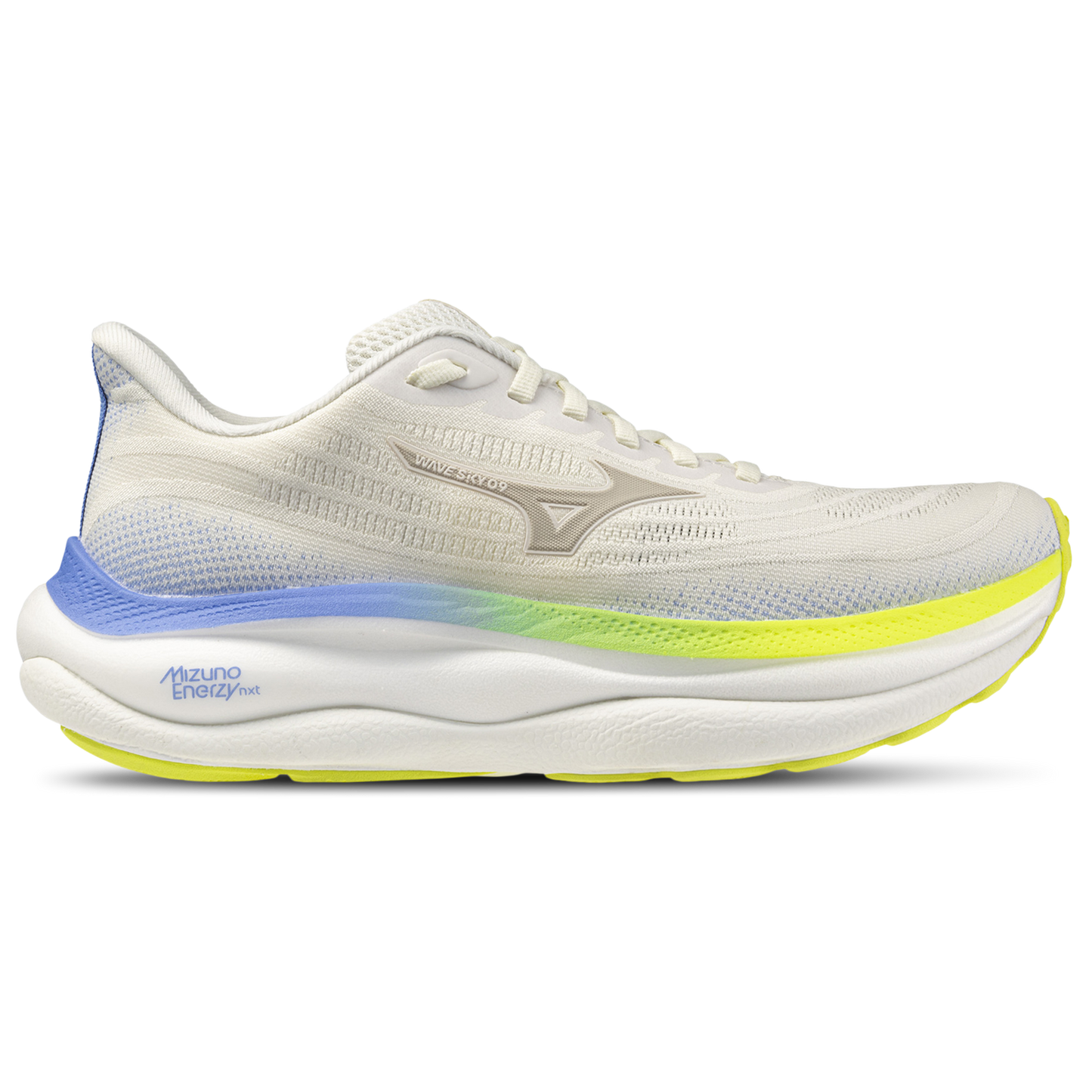 Mizuno Wave Sky 9 Wide - Women's - Snow White/Silver Birch