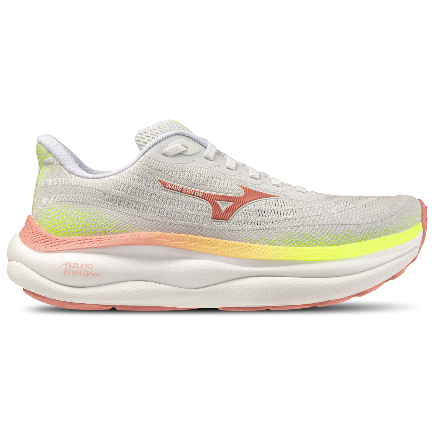 Mizuno Wave Sky 9 Wide - Women's - White/Orange (4532002N)