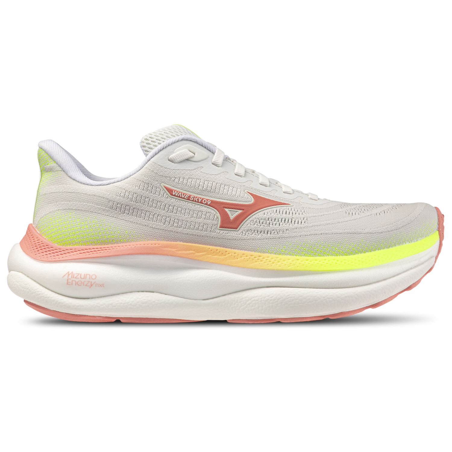 Mizuno Wave Sky 9 Wide - Women's - White/Orange (4532002N)