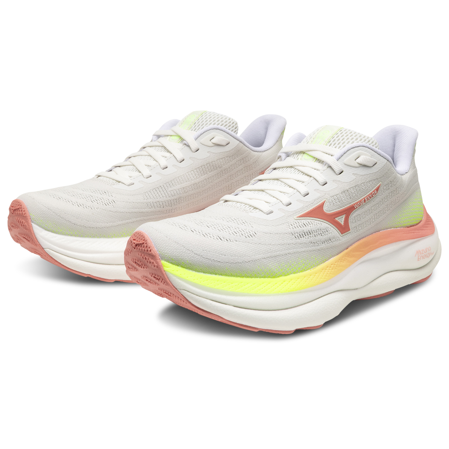 Mizuno Wave Sky 9 Wide - Women's - White/Orange (4532002N)
