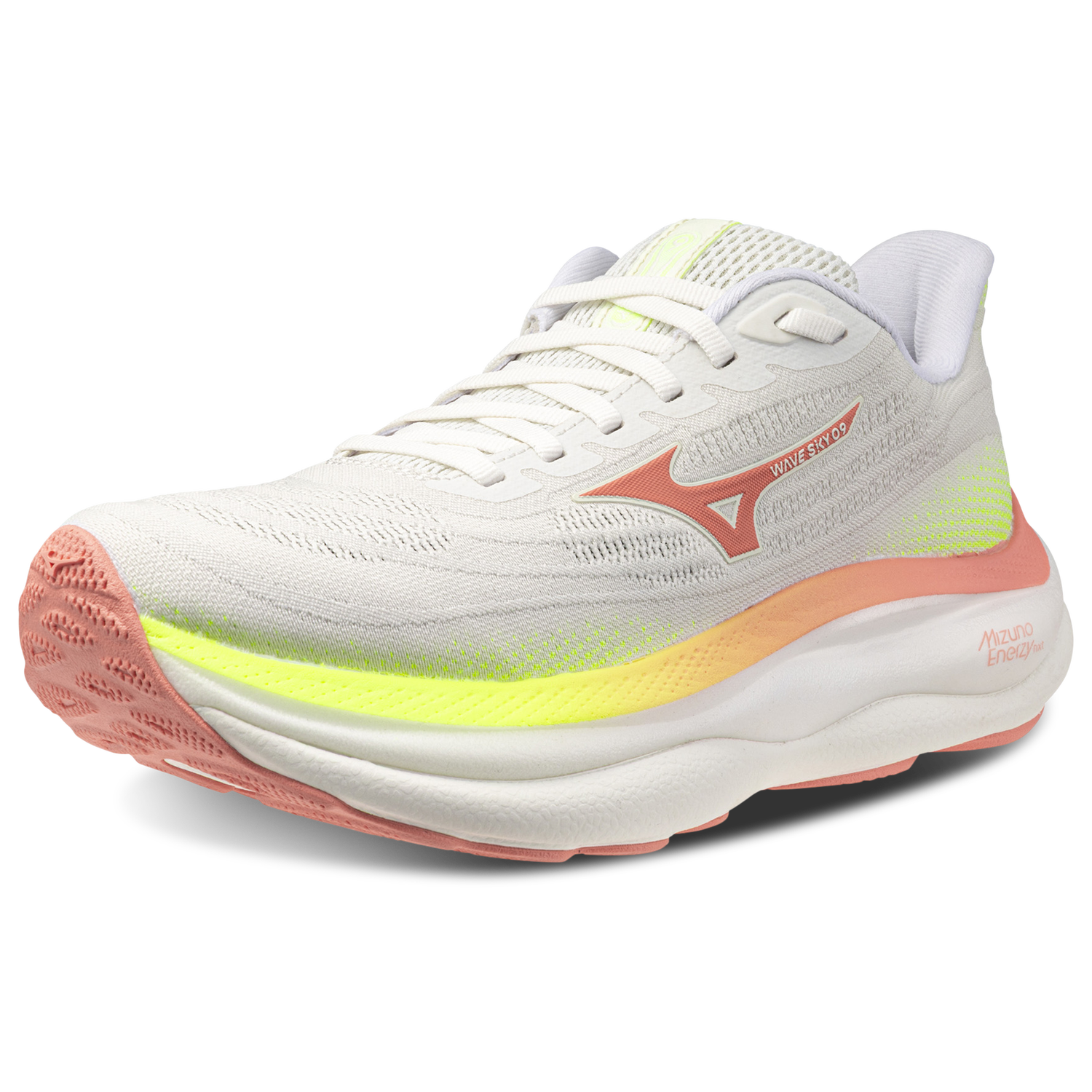 Mizuno Wave Sky 9 Wide - Women's - White/Orange (4532002N)