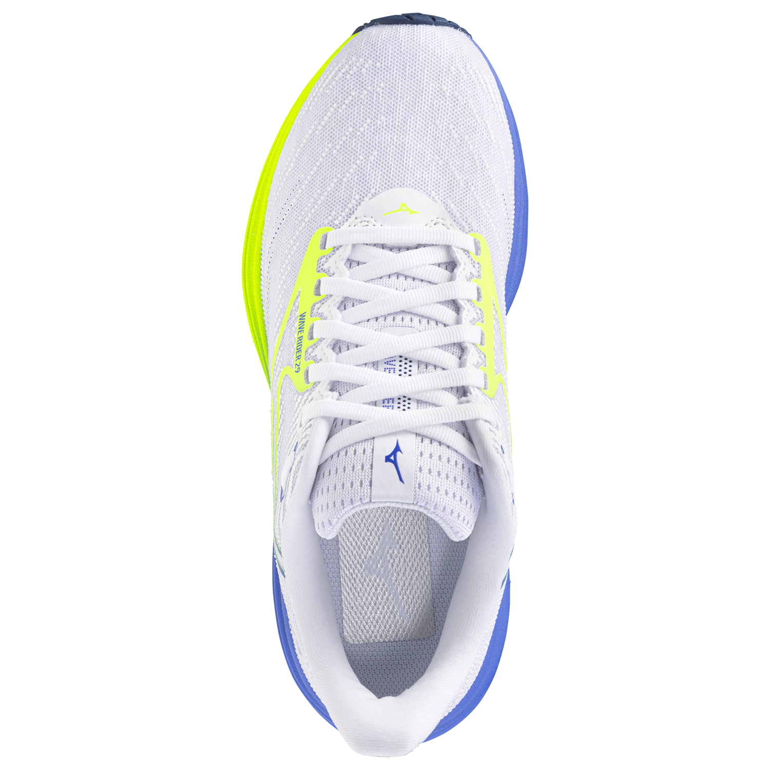 Mizuno Wave Rider 29 Wide - Women's - White/Lightning Yellow