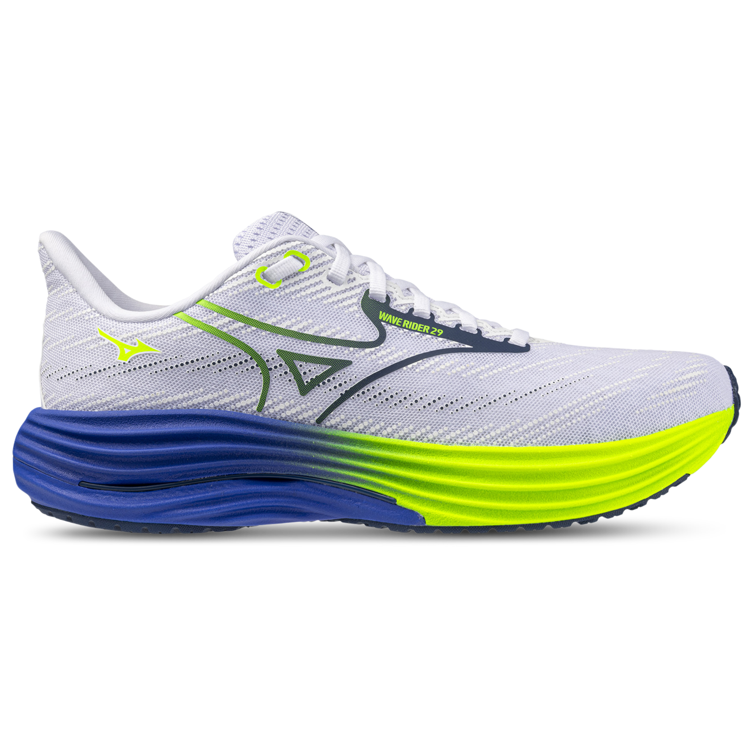 Mizuno Wave Rider 29 Wide - Men's - White/Estate Blue