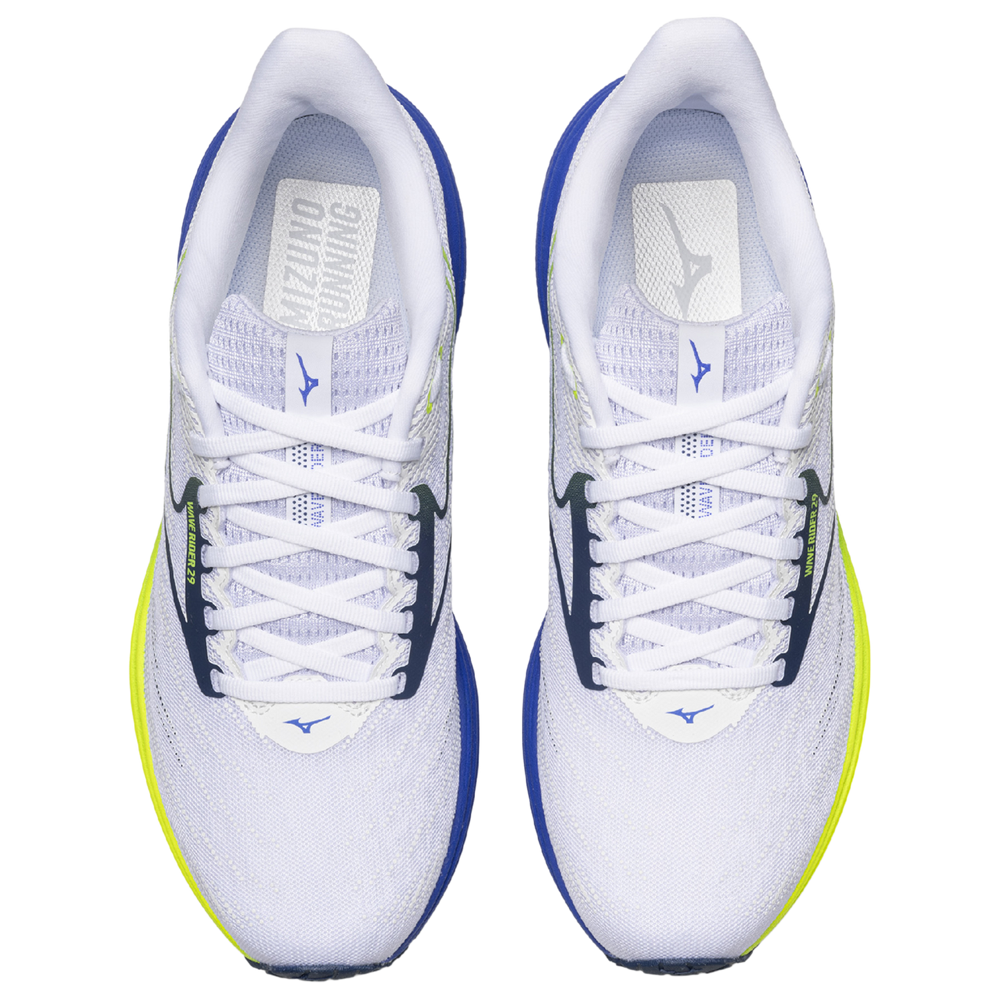 Mizuno Wave Rider 29 Wide - Men's - White/Estate Blue