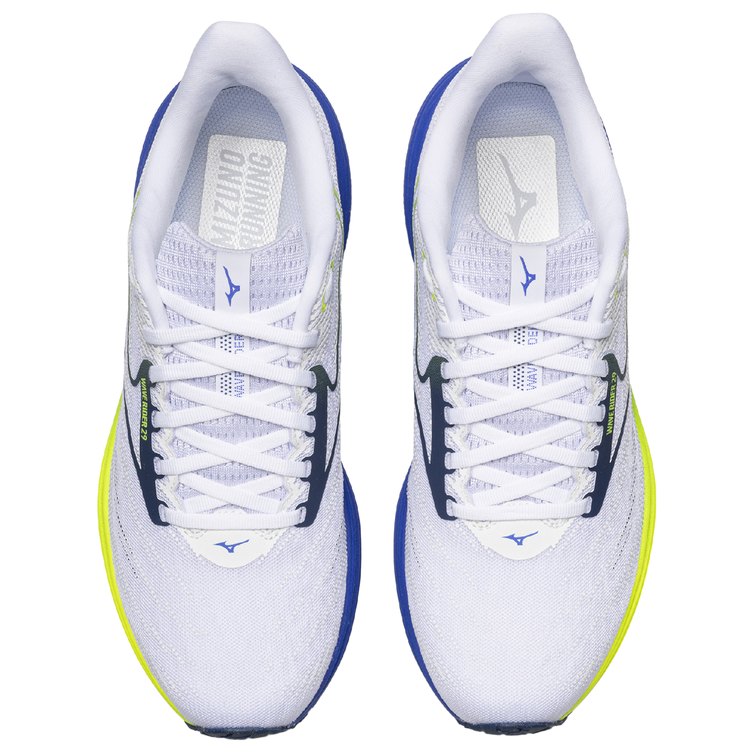 Mizuno Wave Rider 29 Wide - Men's - White/Estate Blue