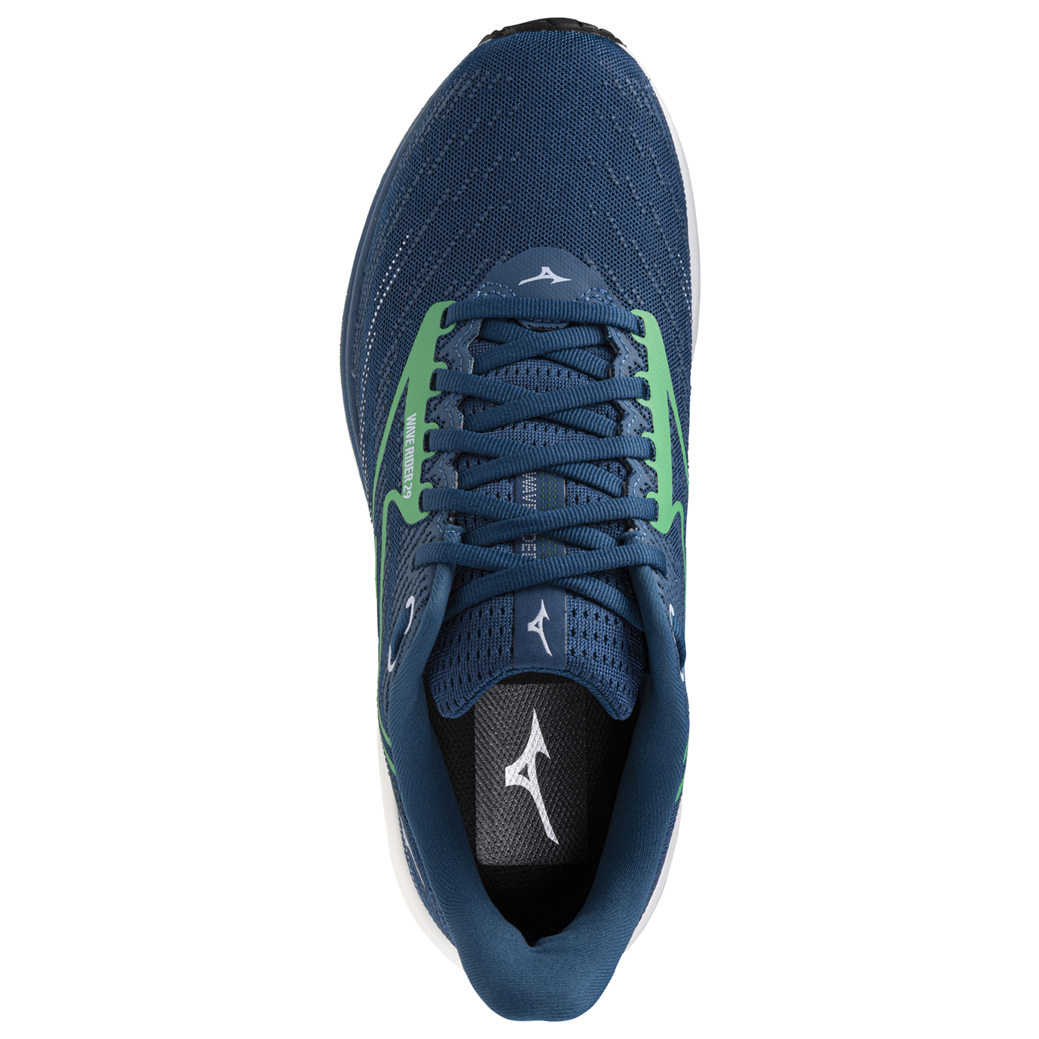 Mizuno Wave Rider 29 - Men's - Goblin Green/Sailor Blue