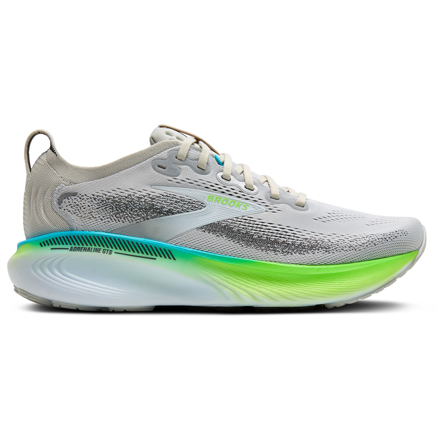 Brooks Adrenaline GTS 25 - Men's - Oyster/Green Gecko/Blue