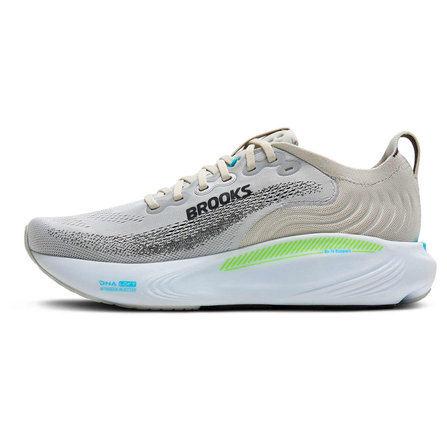 Brooks Adrenaline GTS 25 - Men's - Oyster/Green Gecko/Blue