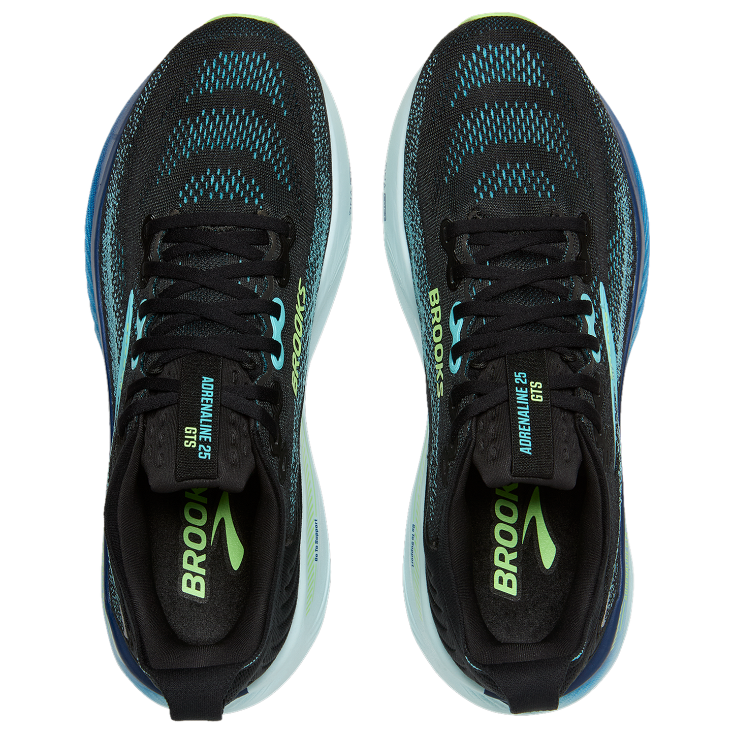 Brooks Adrenaline GTS 25 - Men's - Black/Ipanema/Mint