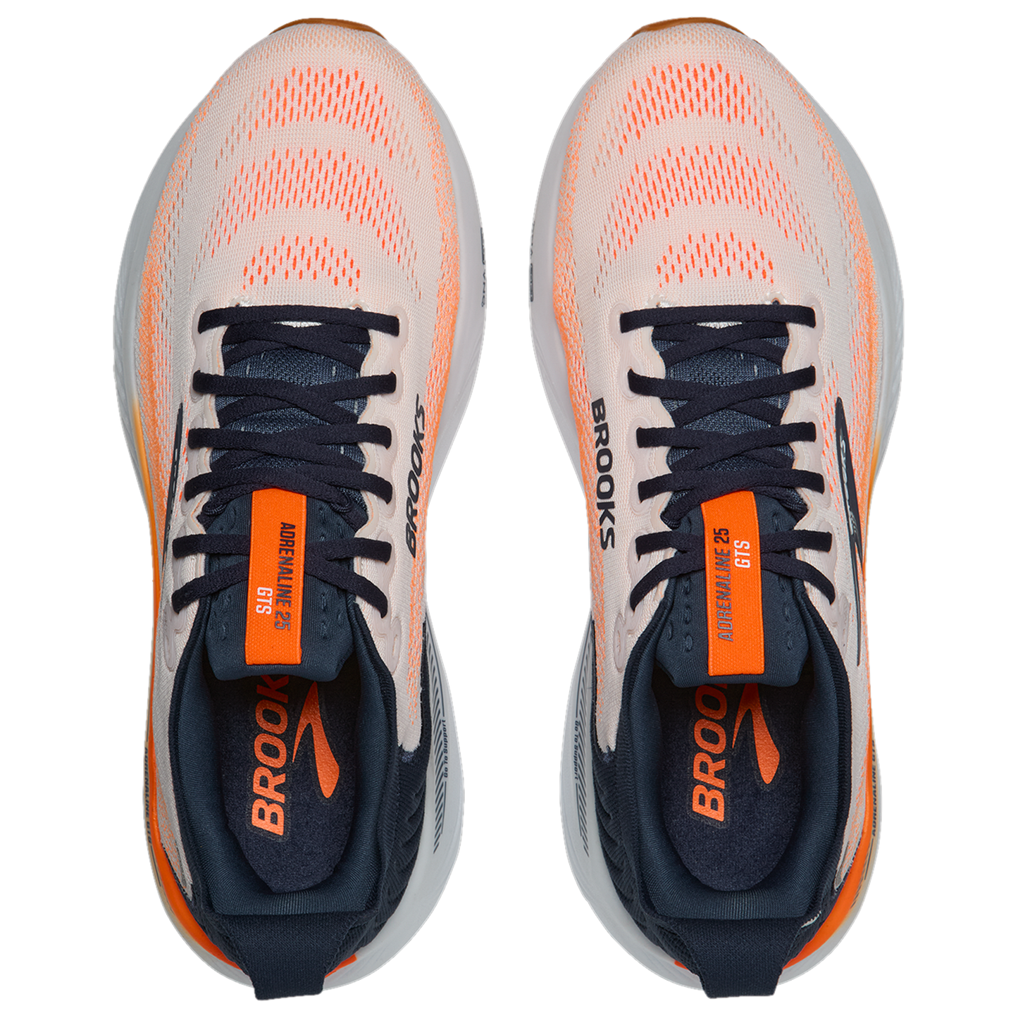 Brooks Adrenaline GTS 25 - Men's - White/Spellbound/Orange