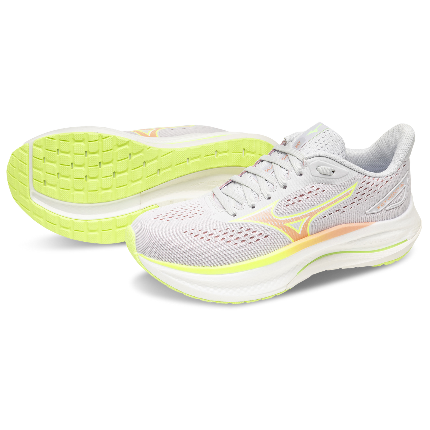 Mizuno Wave Inspire 22 - Women's - Grey/Orange