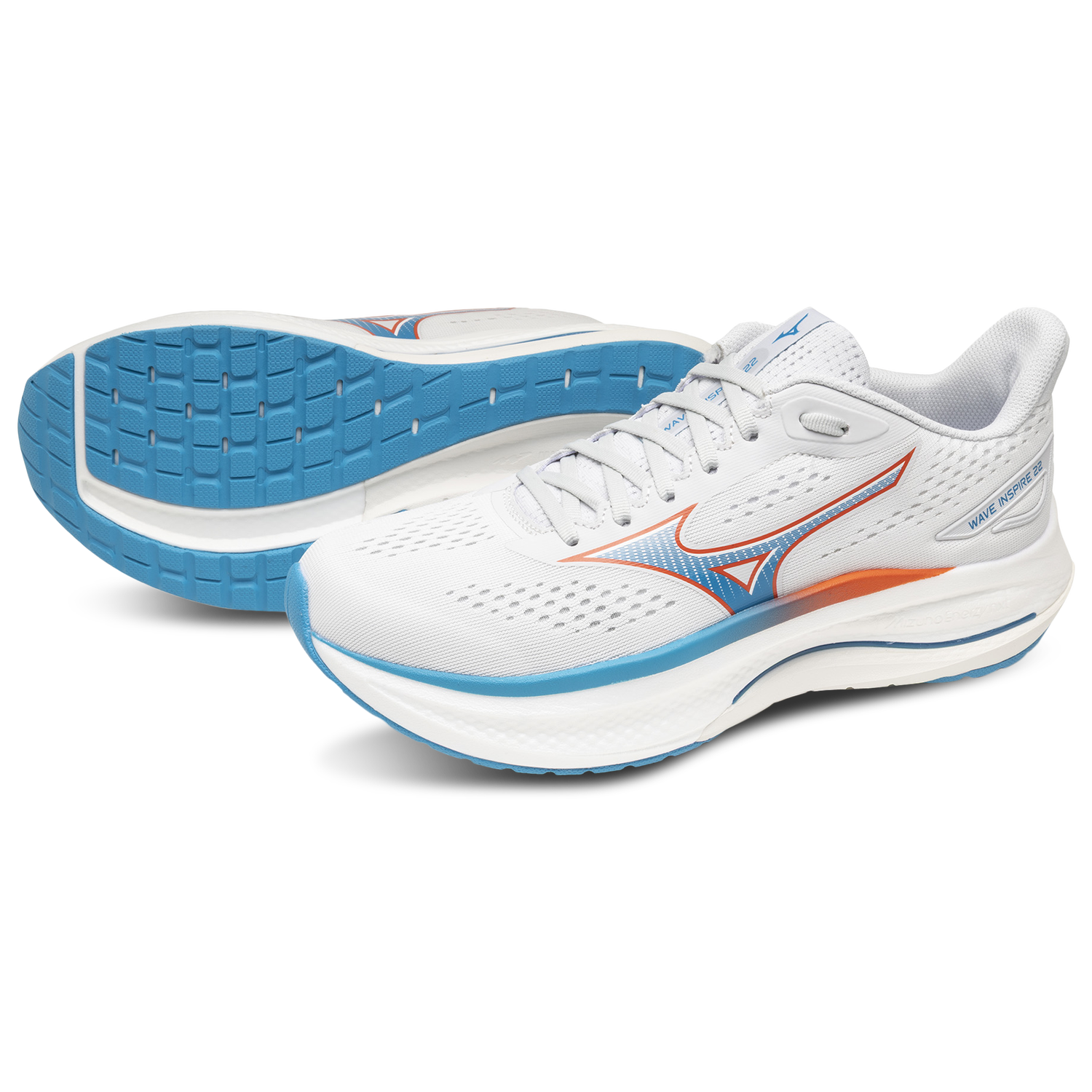 Mizuno Wave Inspire 22 Wide - Men's - Grey/Blue