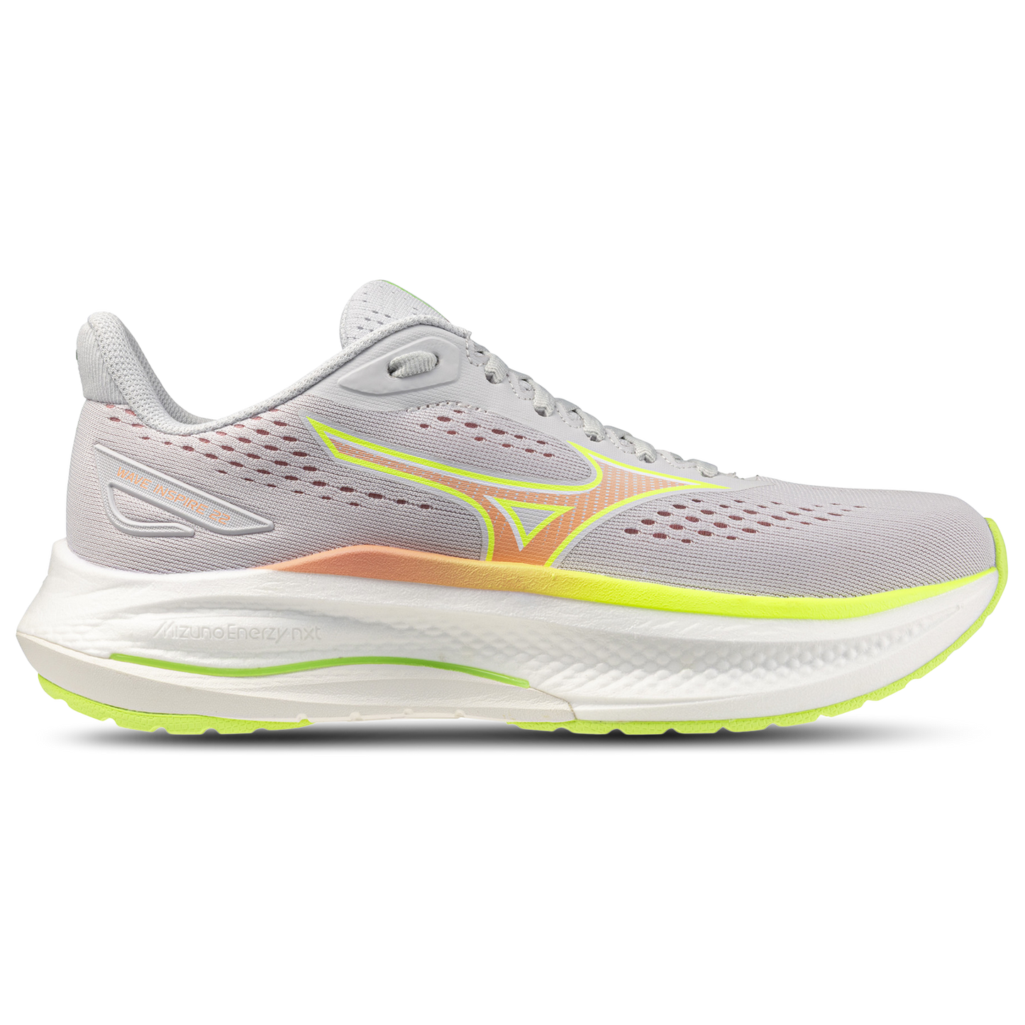 Mizuno Wave Inspire 22 Wide - Women's - Grey/Orange