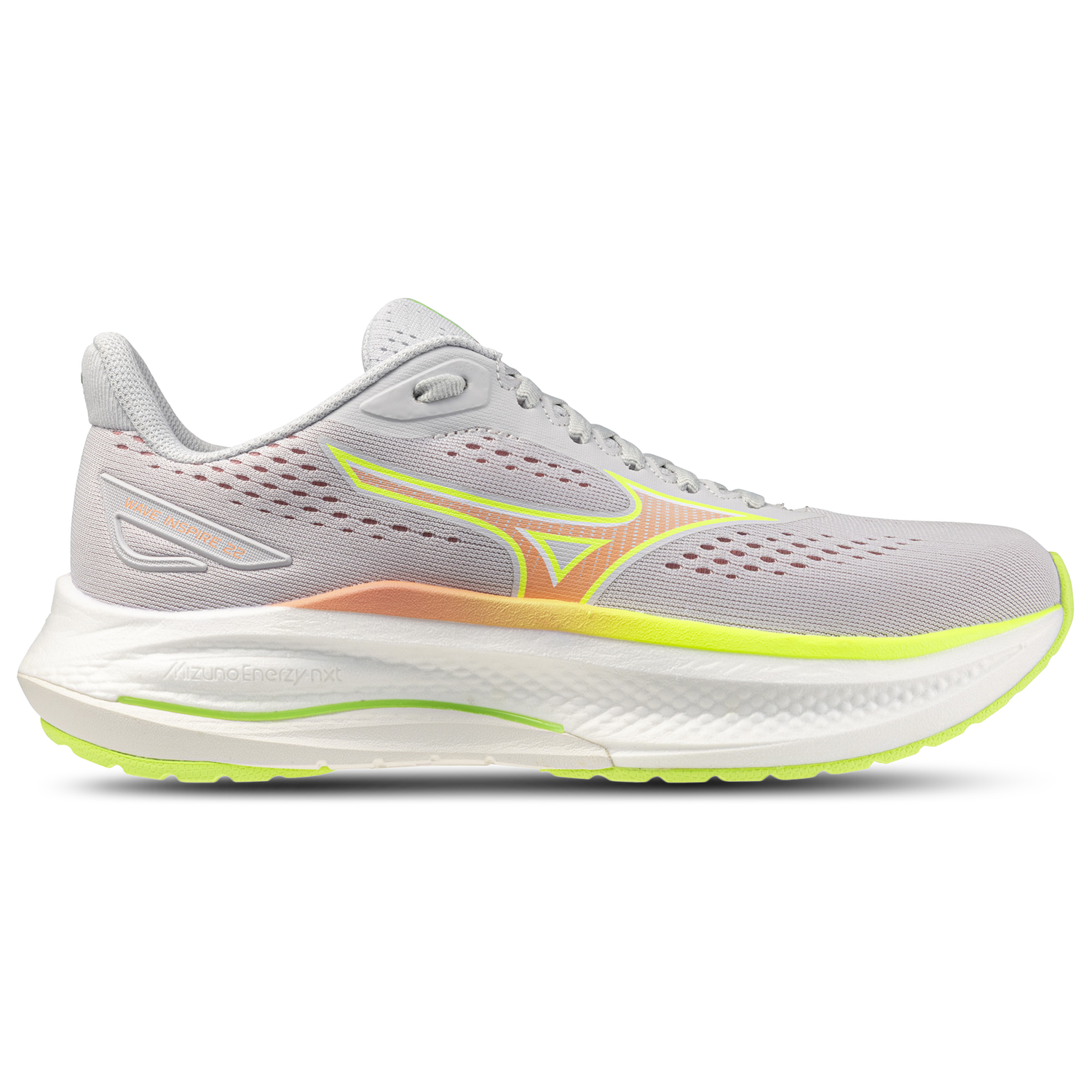 Mizuno Wave Inspire 22 Wide - Women's - Grey/Orange