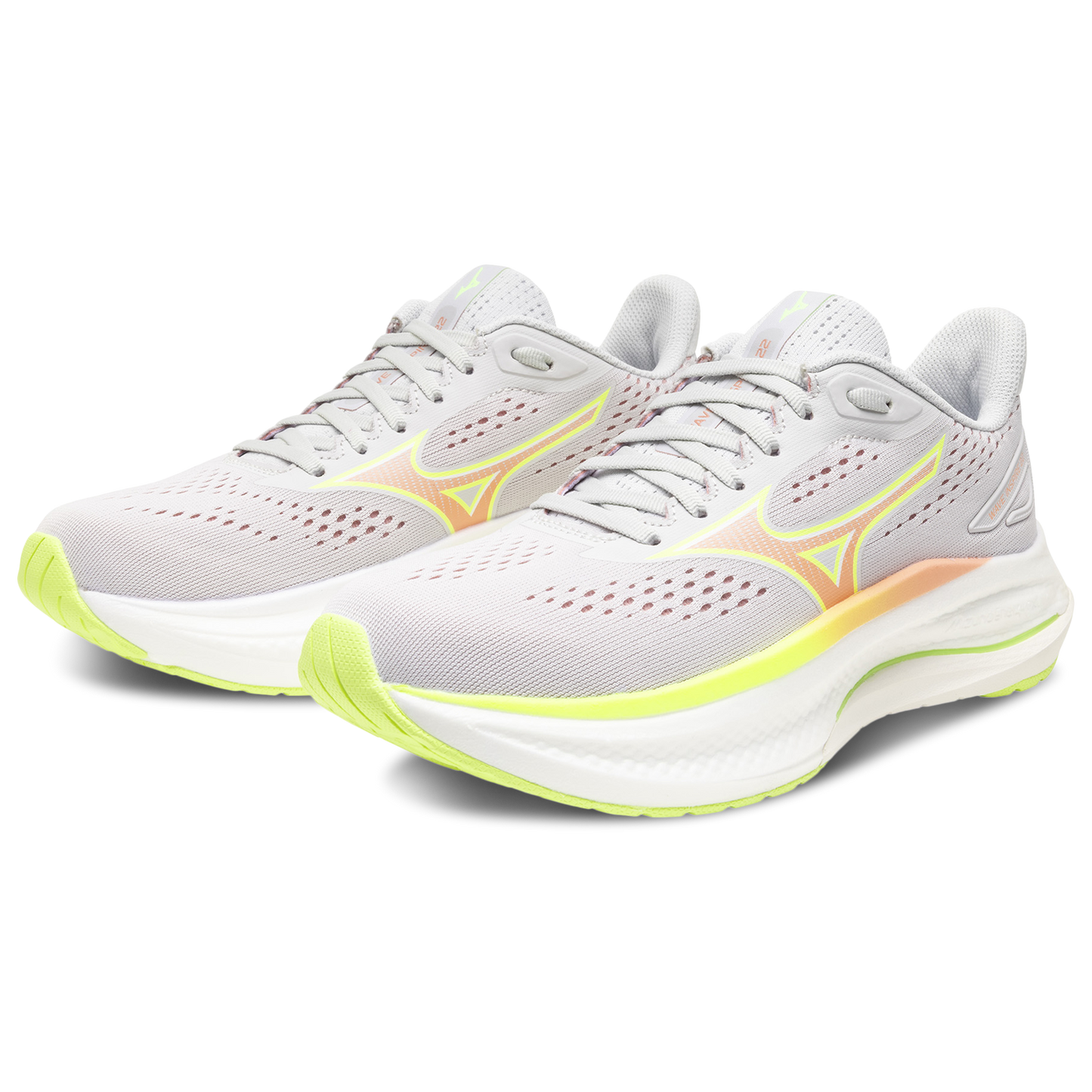 Mizuno Wave Inspire 22 Wide - Women's - Grey/Orange