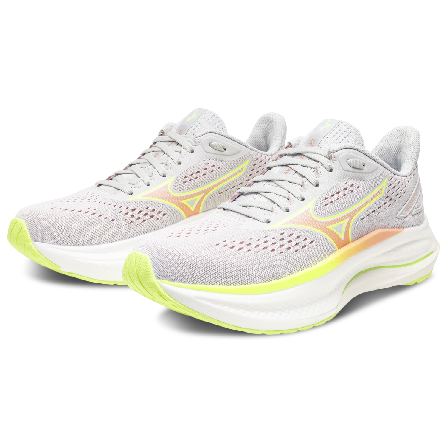 Mizuno Wave Inspire 22 Wide - Women's - Grey/Orange
